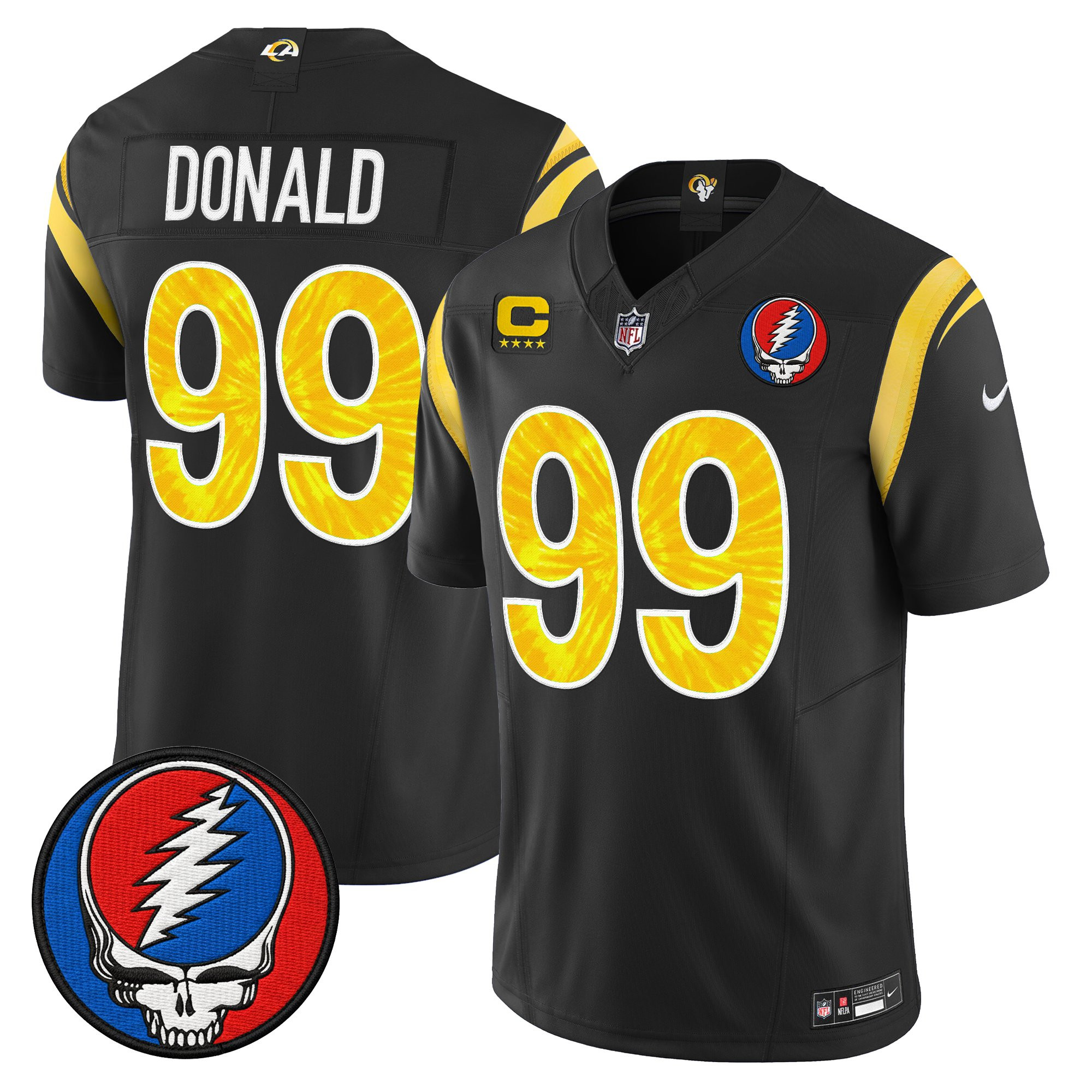 Men's Los Angeles Rams x Grateful Dead Vapor Limited Jersey - All Stitched - Image 27