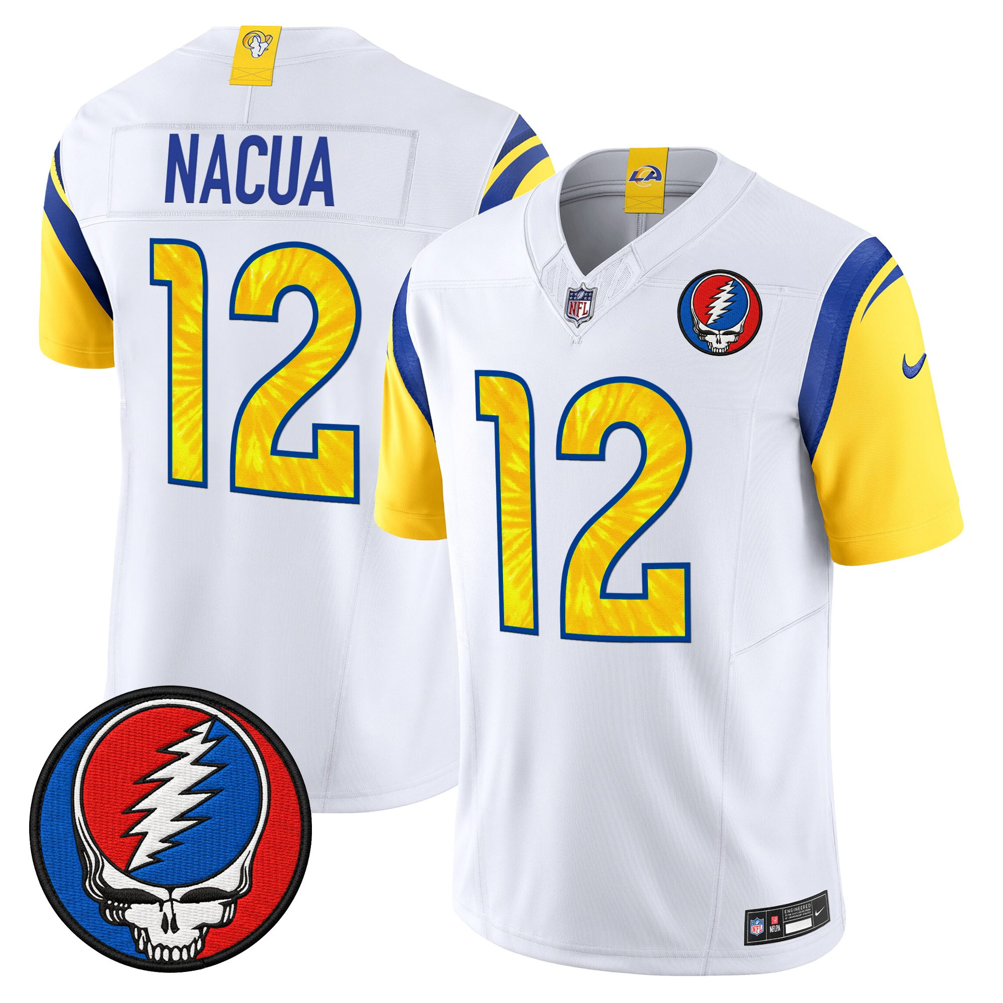 Men's Los Angeles Rams x Grateful Dead Vapor Limited Jersey - All Stitched - Image 13