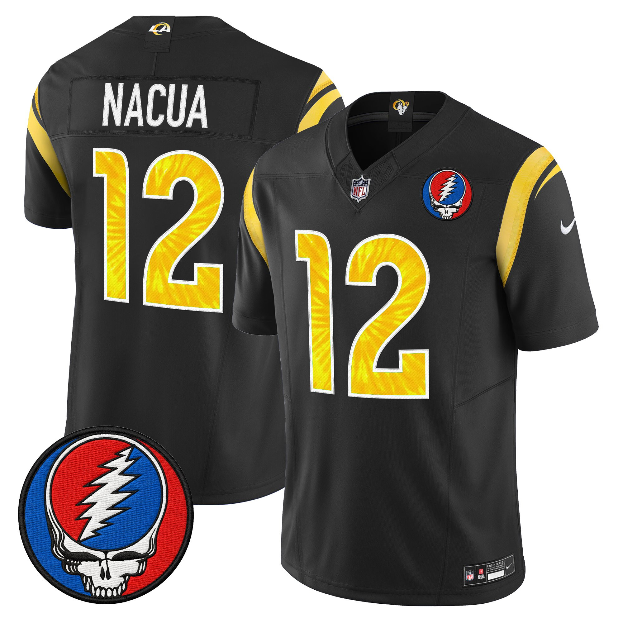 Men's Los Angeles Rams x Grateful Dead Vapor Limited Jersey - All Stitched - Image 23