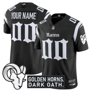 Los Angeles Rams 'Gothic Horns Reforged Edition' Vapor Limited Custom Jersey - All Stitched
