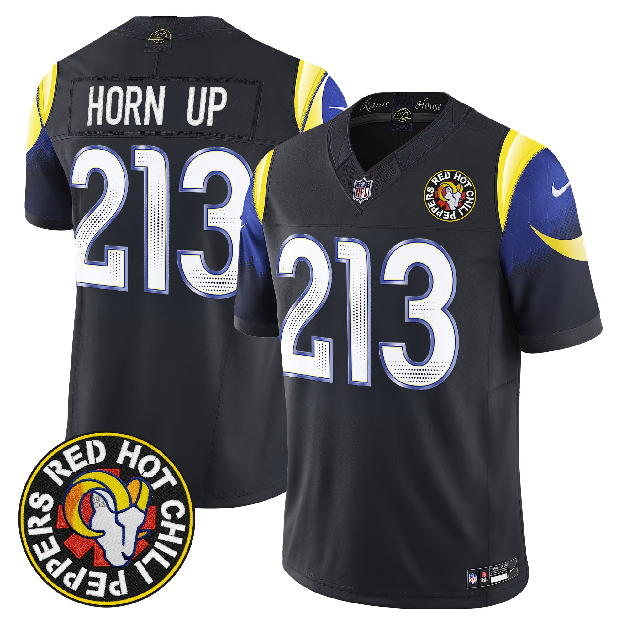 Red Hot Chili Peppers x Los Angeles Rams Vapor Limited Jersey - All Stitched - Image 2