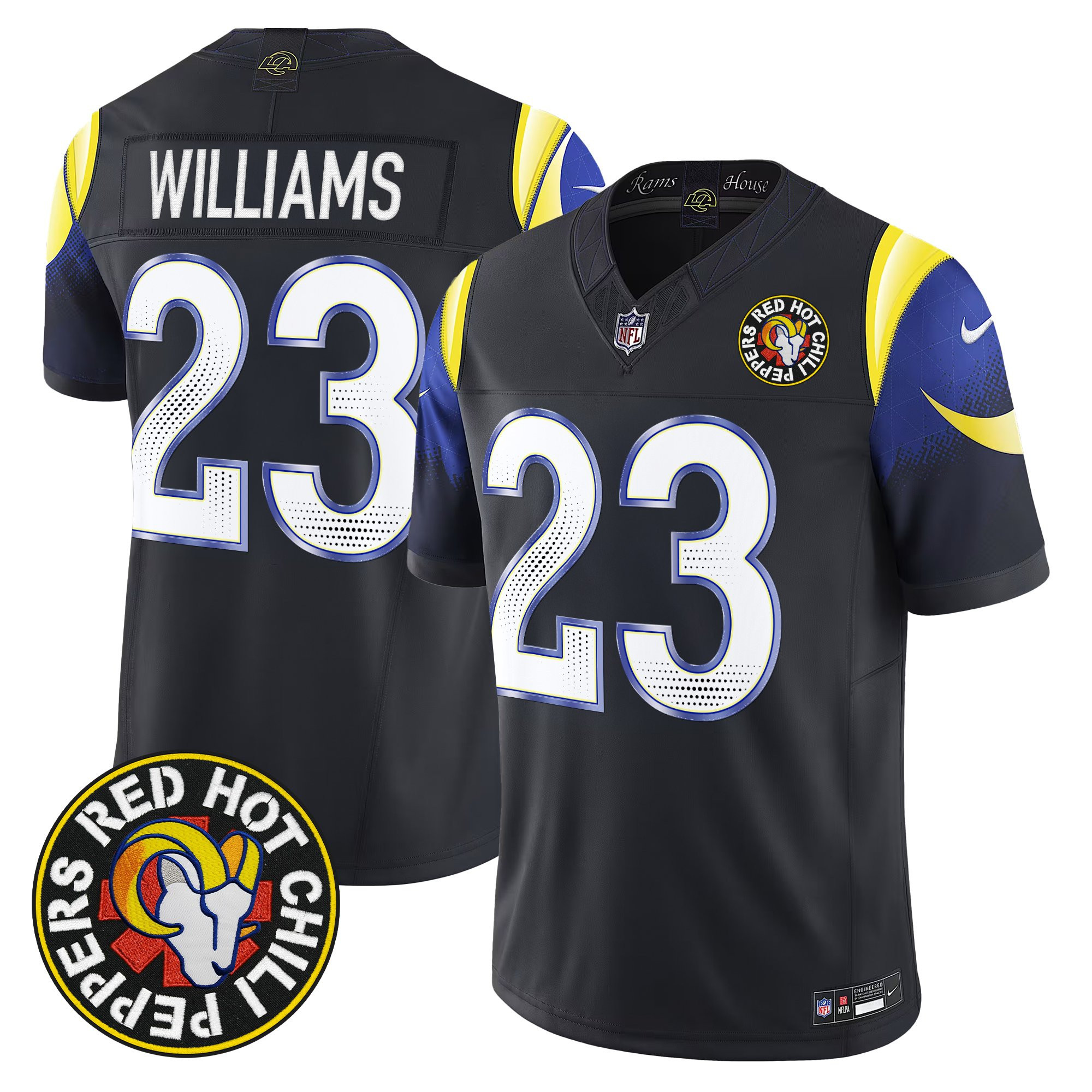 Red Hot Chili Peppers x Los Angeles Rams Vapor Limited Jersey - All Stitched - Image 8