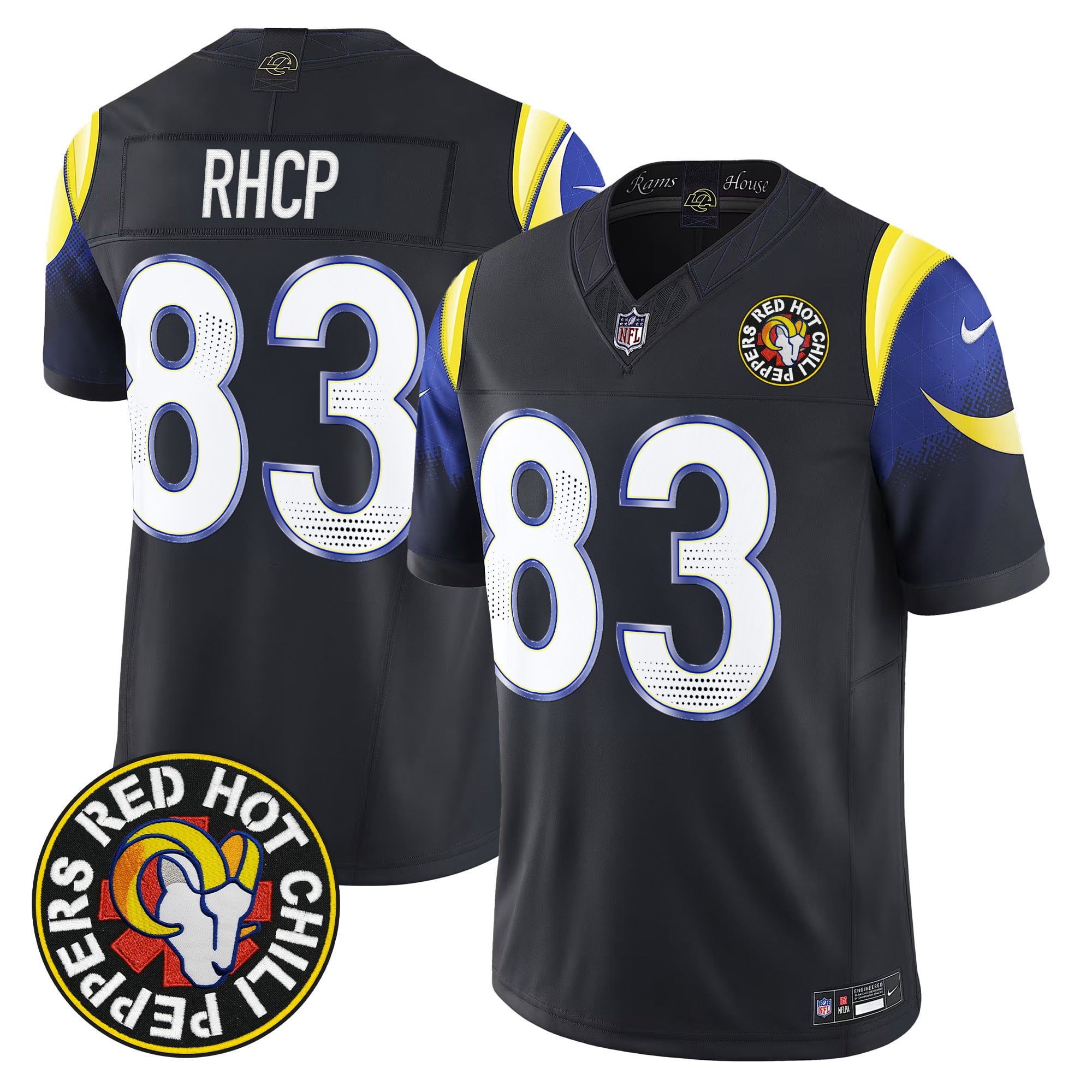 Red Hot Chili Peppers x Los Angeles Rams Vapor Limited Jersey - All Stitched