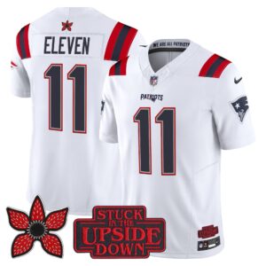 Men's New England Patriots 'Stranger Things Edition' Vapor Limited Jersey V2 - All Stitched