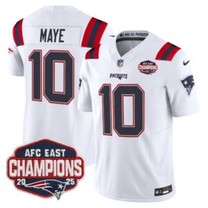 Men's New England Patriots 2025 AFC East Division Champions Vapor Limited Jersey - All Stitched