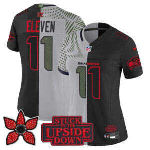 Women's Seattle Seahawks 'Upside Down Edition' Vapor Limited Jersey - All Stitched
