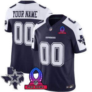 Cowboys 2024 Pro Bowl Patch Vapor Jersey - All Stitched