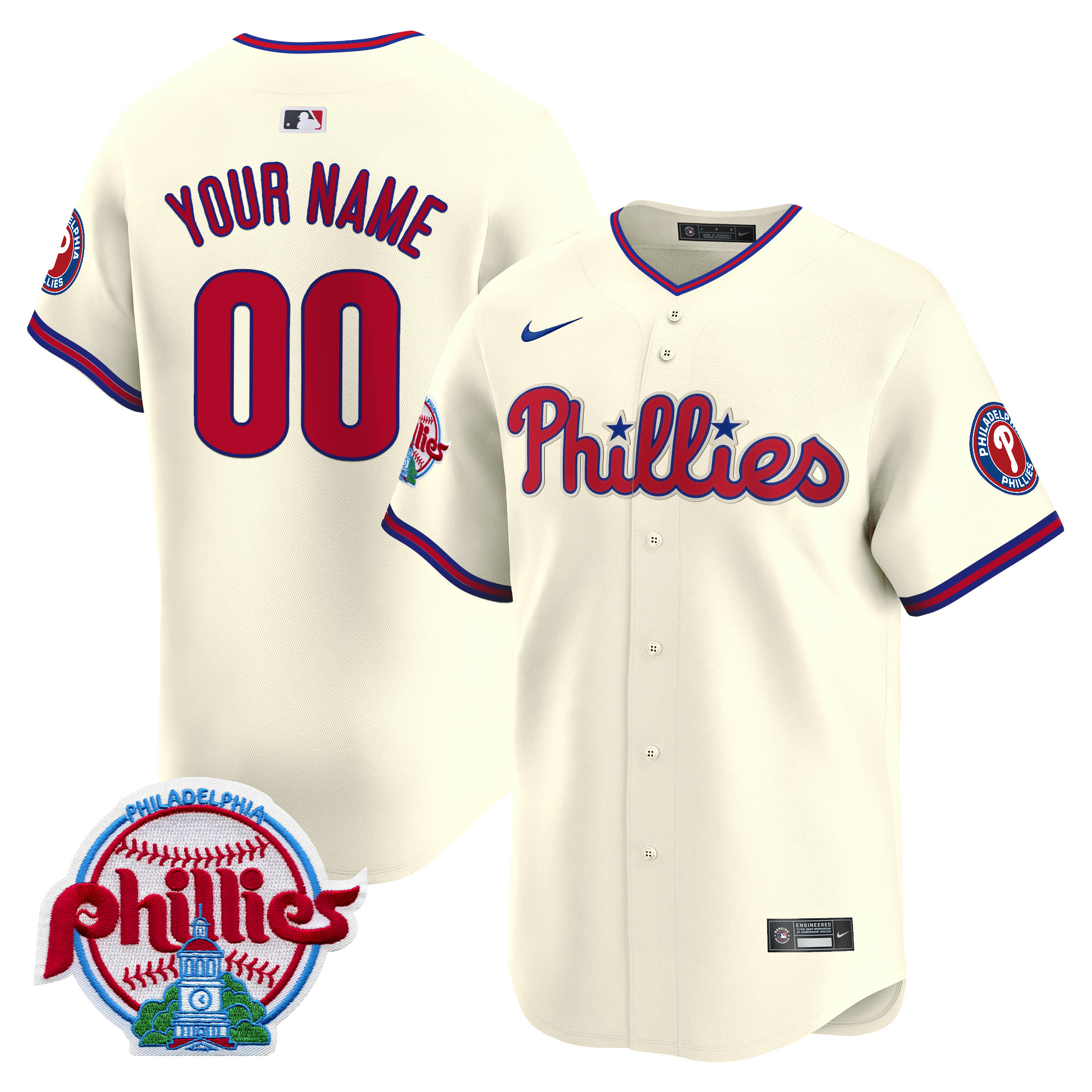 Philadelphia Phillies 2025 Vapor Premier Limited Custom Jersey - All Stitched - Image 5