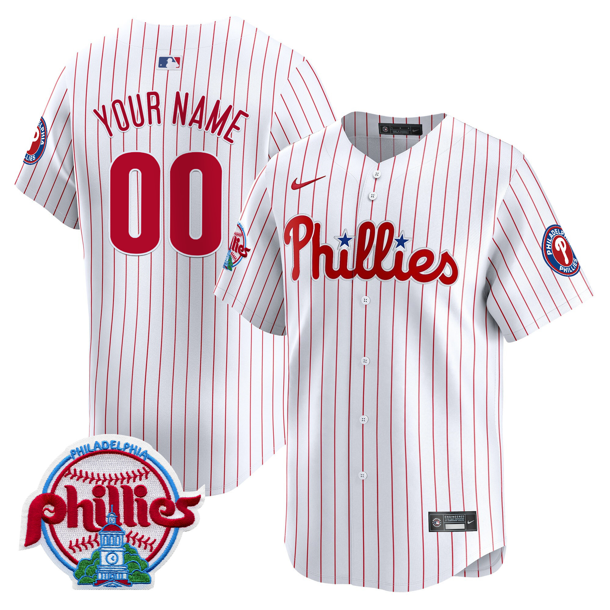 Philadelphia Phillies 2025 Vapor Premier Limited Custom Jersey - All Stitched - Image 4