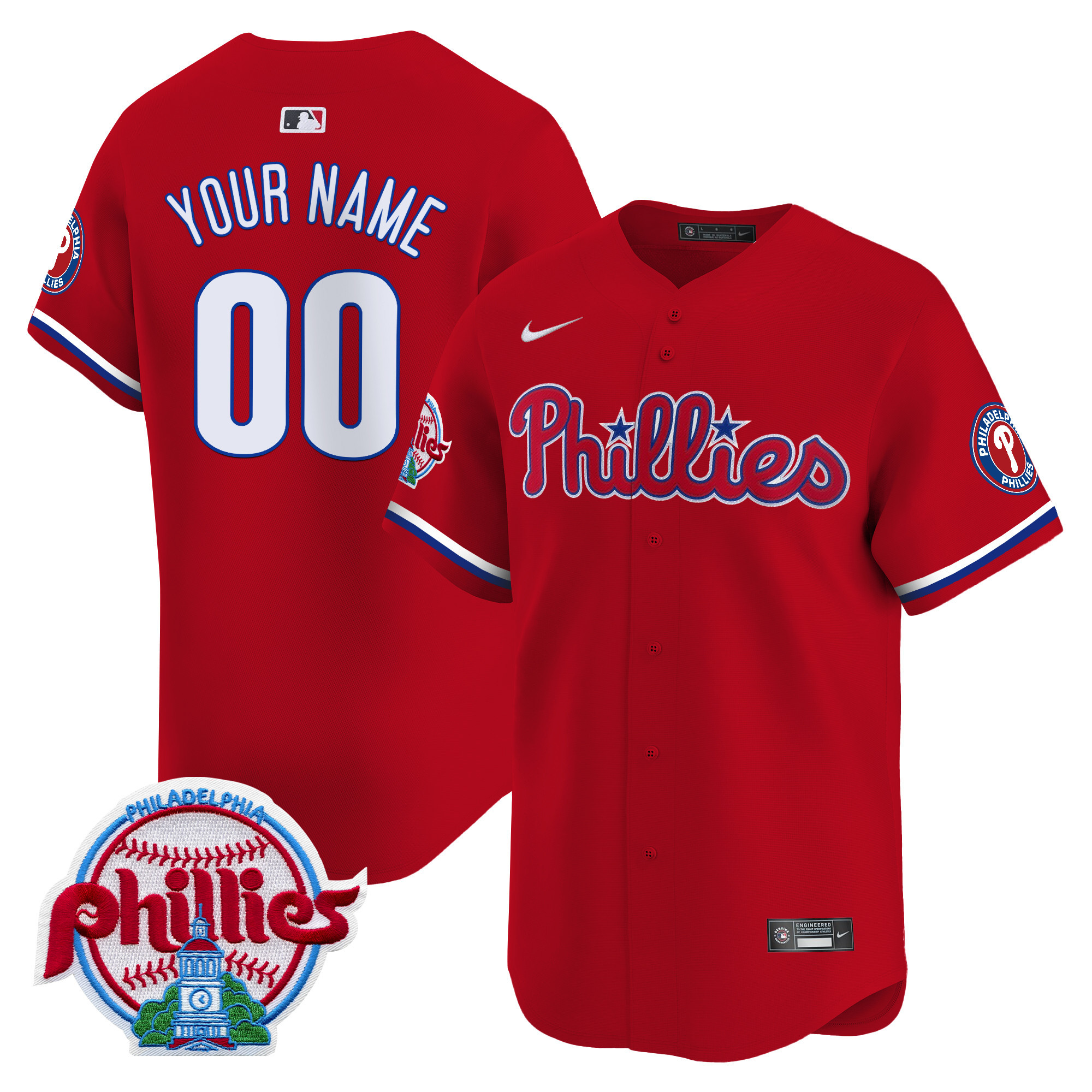 Philadelphia Phillies 2025 Vapor Premier Limited Custom Jersey - All Stitched - Image 3