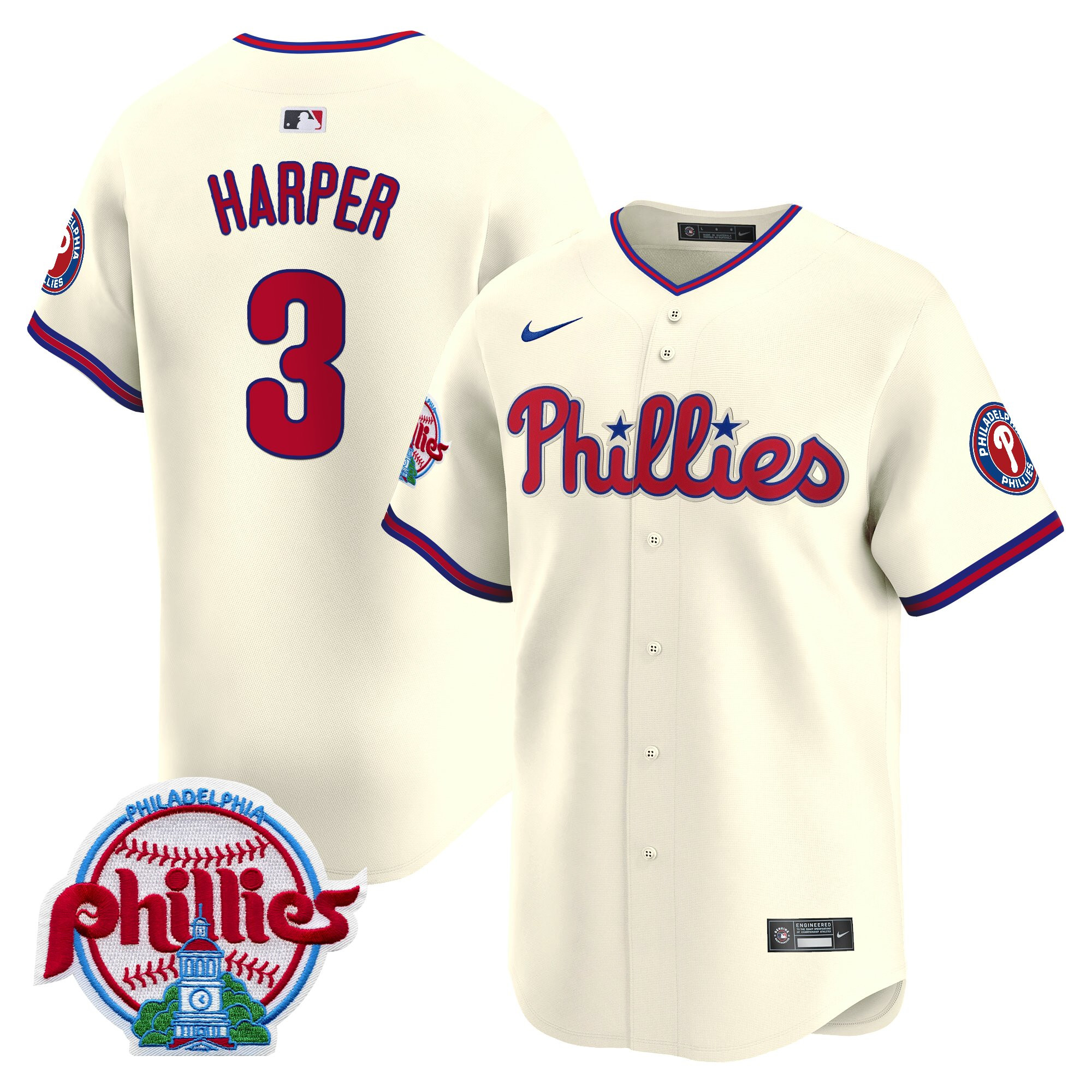 Men's Philadelphia Phillies 2025 Vapor Premier Limited Jersey - All Stitched - Image 45