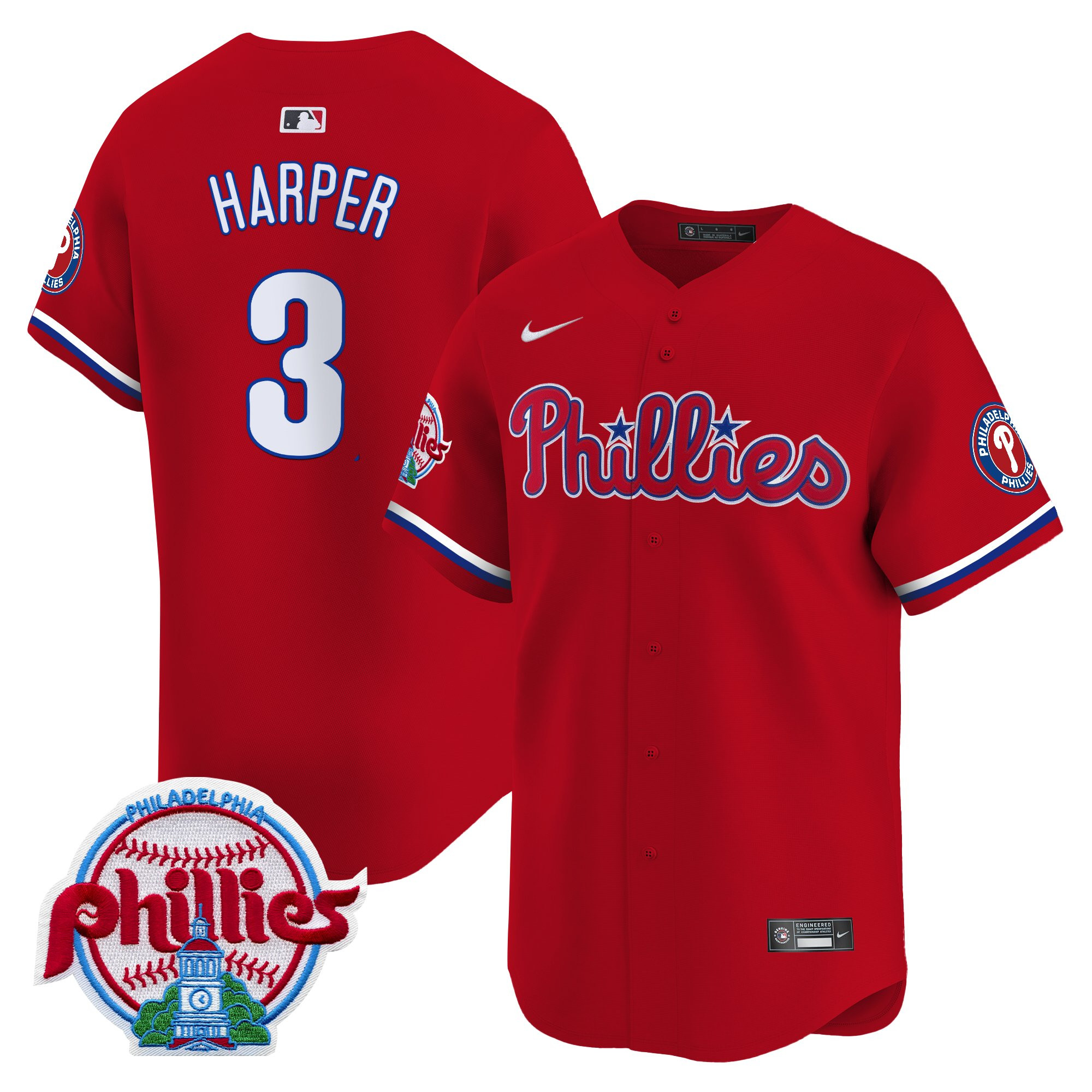 Men's Philadelphia Phillies 2025 Vapor Premier Limited Jersey - All Stitched - Image 23
