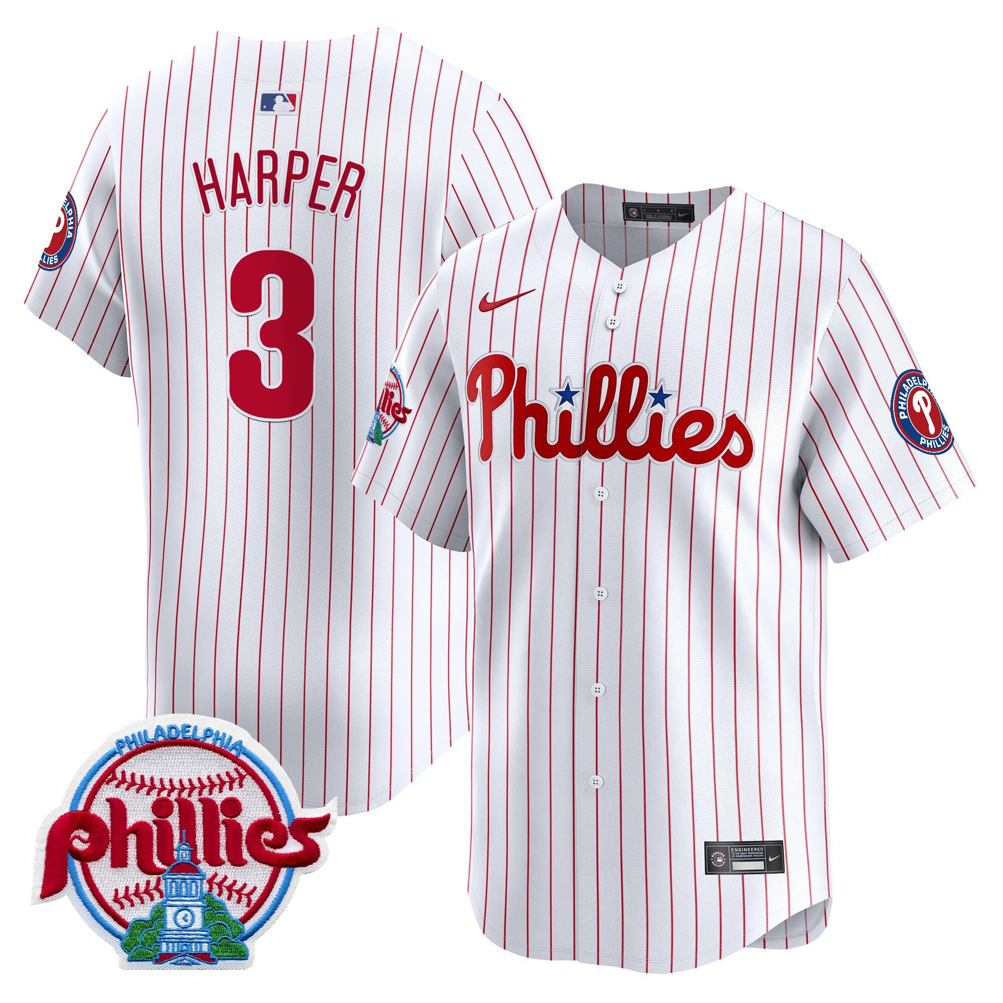 Men's Philadelphia Phillies 2025 Vapor Premier Limited Jersey - All Stitched - Image 34