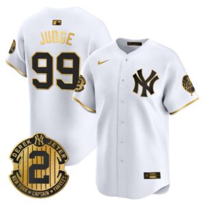 Men's New York Yankees Throwback Vapor Premier Limited Jersey - Derek Jeter Patch - All Stitched