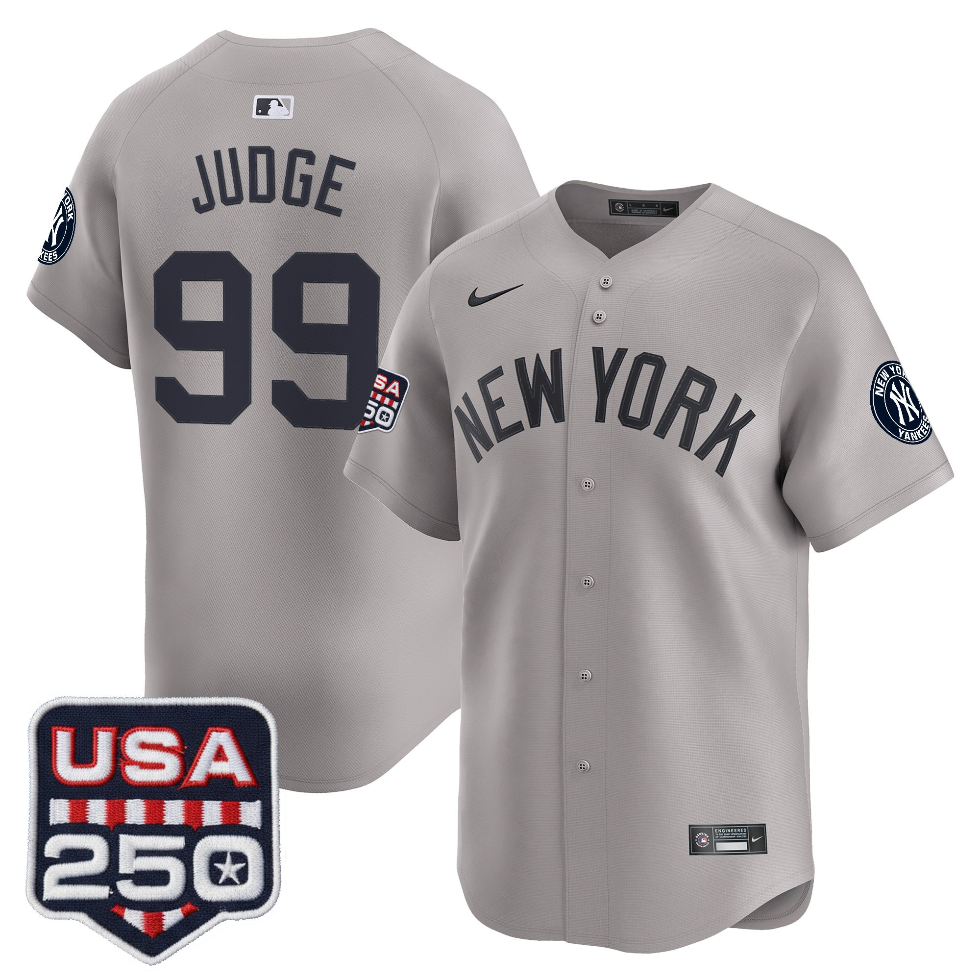 Men's New York Yankees 250America Patch Vapor Premier Limited Jersey - All Stitched - Image 28
