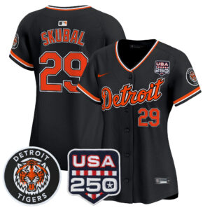 Women's Detroit Tigers 2026 Alternate Vapor Premier Limited Jersey - 250America Patch - All Stitched