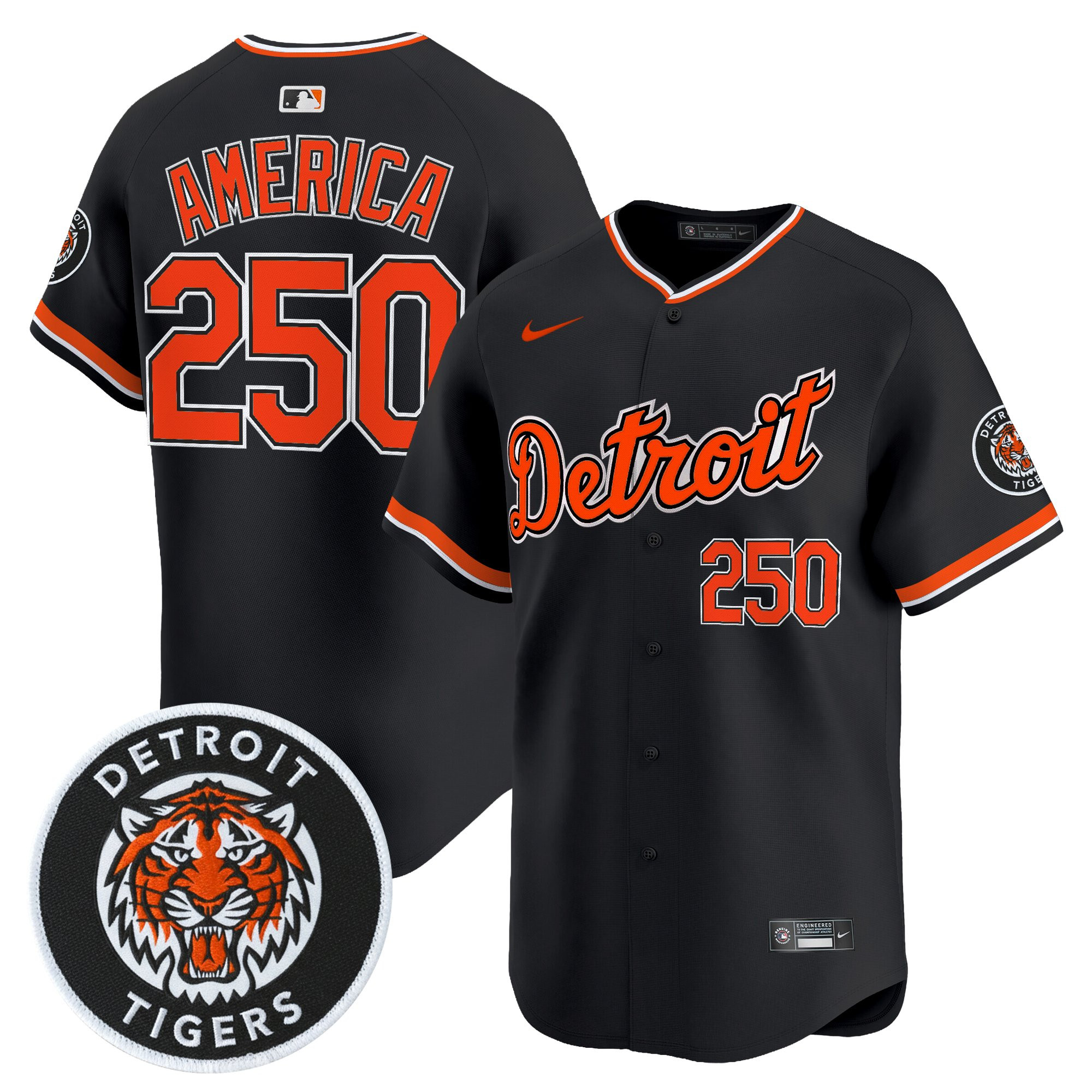 Men's Detroit Tigers 2026 Alternate Vapor Premier Limited Jersey - All Stitched - Image 2