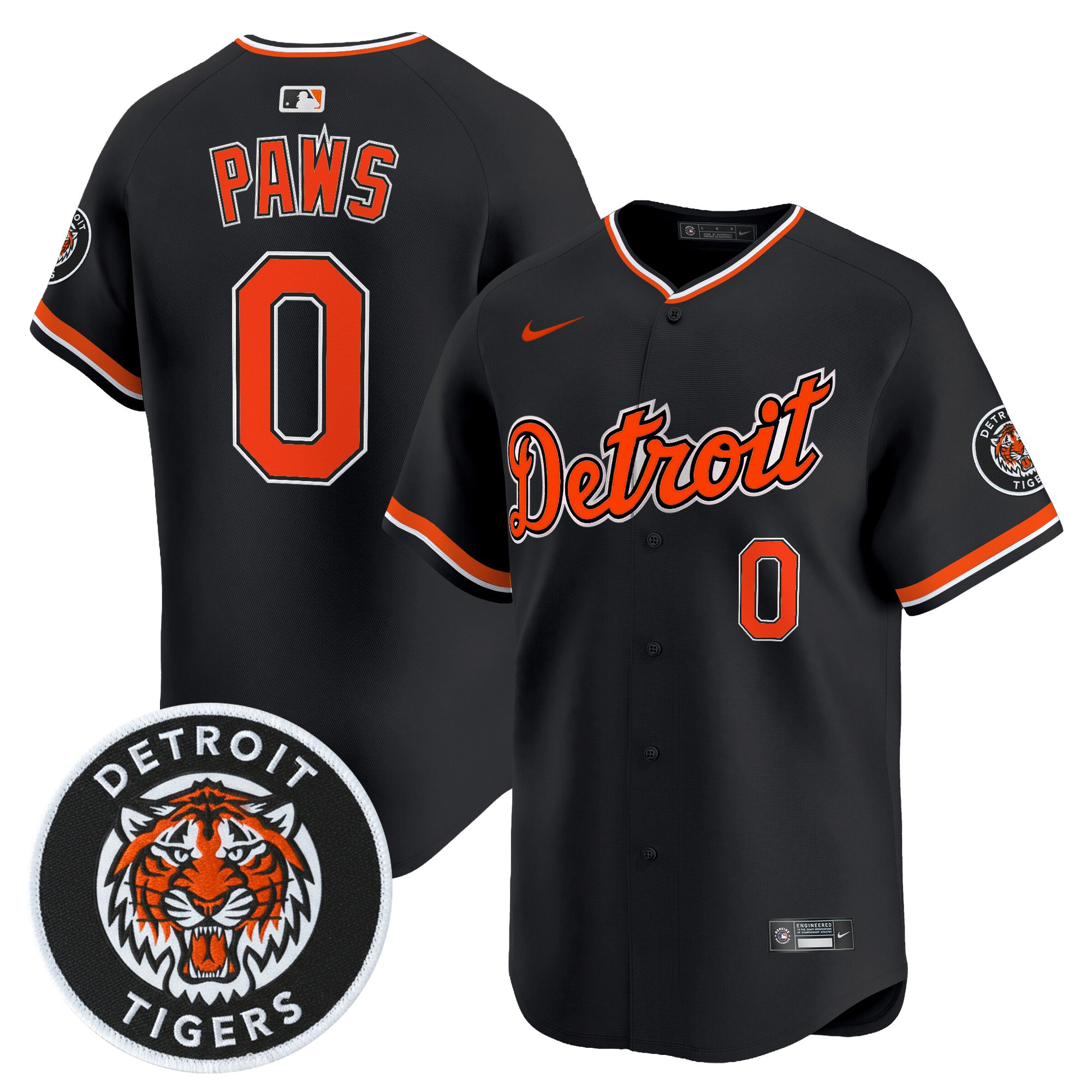 Men's Detroit Tigers 2026 Alternate Vapor Premier Limited Jersey - All Stitched - Image 10