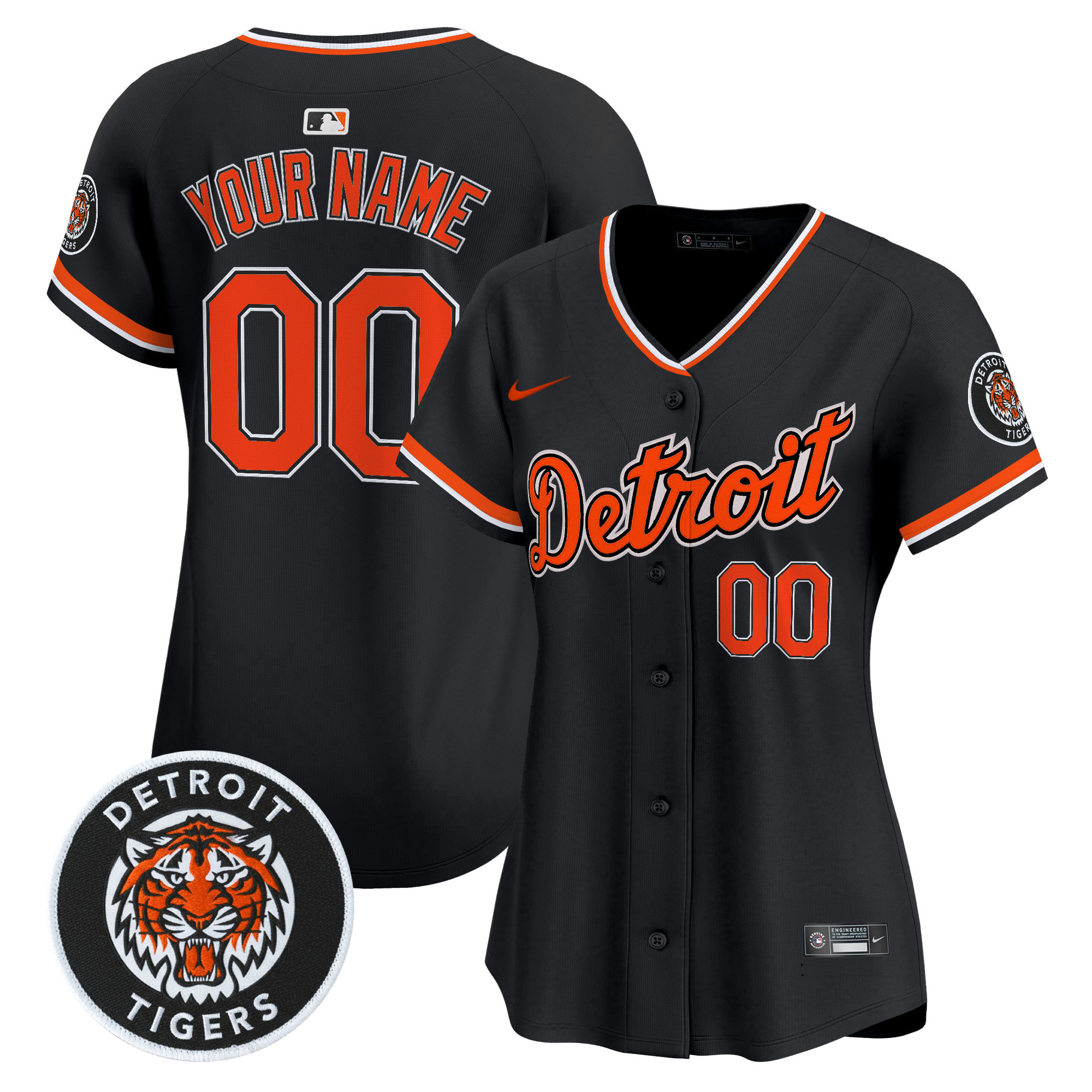 Detroit Tigers 2026 Alternate Vapor Premier Limited Custom Jersey - All Stitched - Image 3