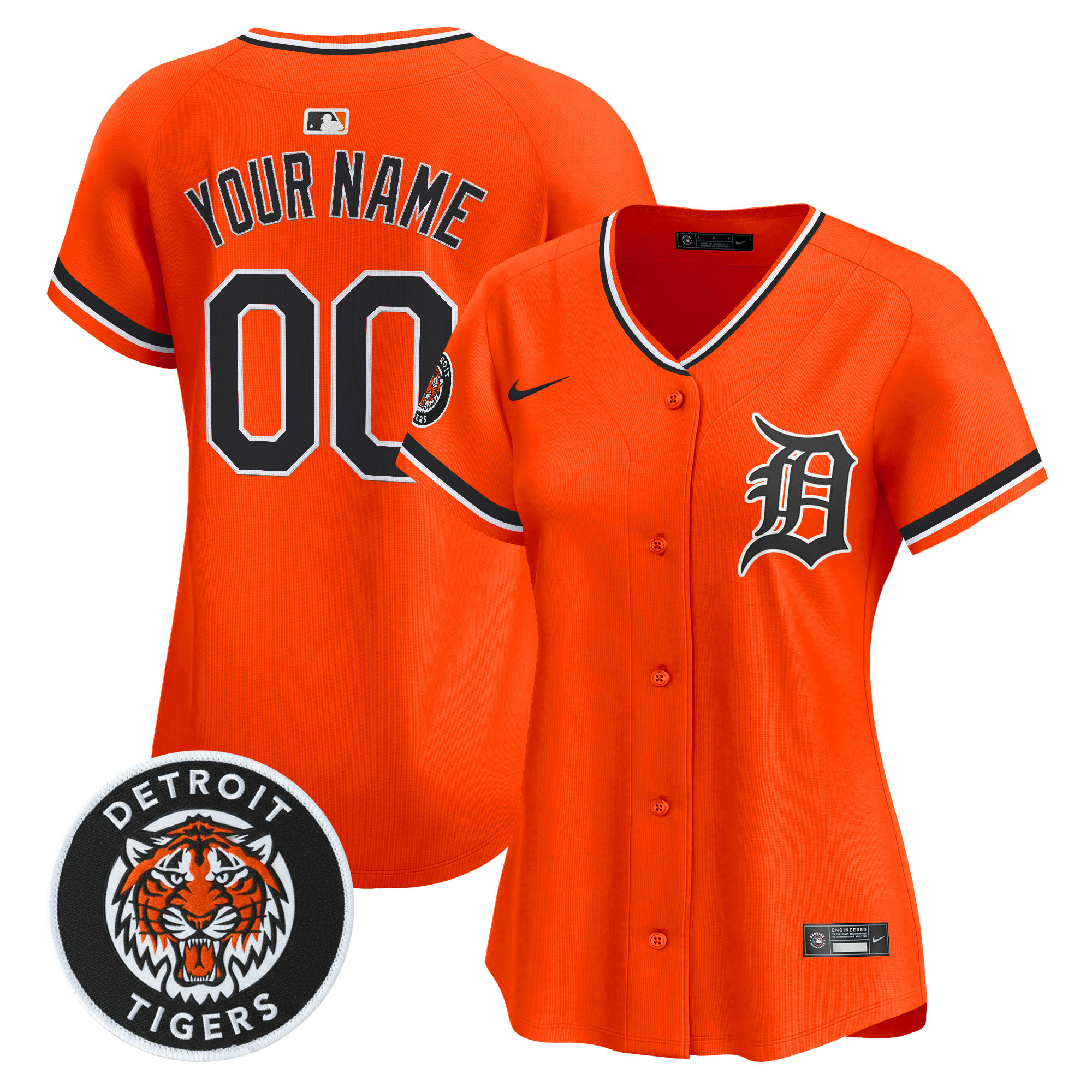Detroit Tigers 2026 Alternate Vapor Premier Limited Custom Jersey - All Stitched - Image 4