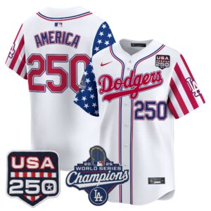 Men's Los Angeles "Dodgers America250" Edition Vapor Premier Limited Jersey V2 - All Stitched