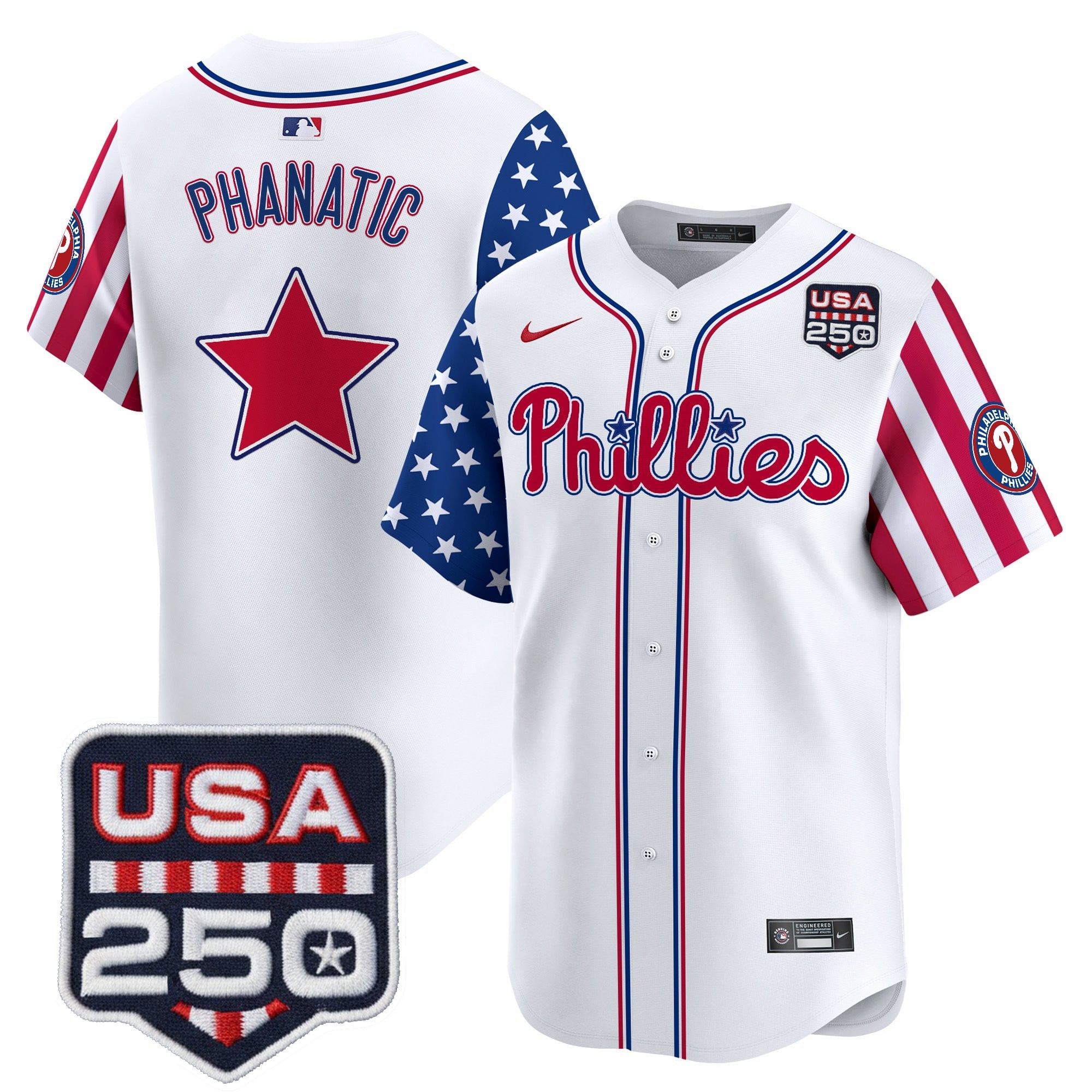 Men's Philadelphia Phillies America250 Edition Vapor Premier Limited Jersey - All Stitched - Image 10