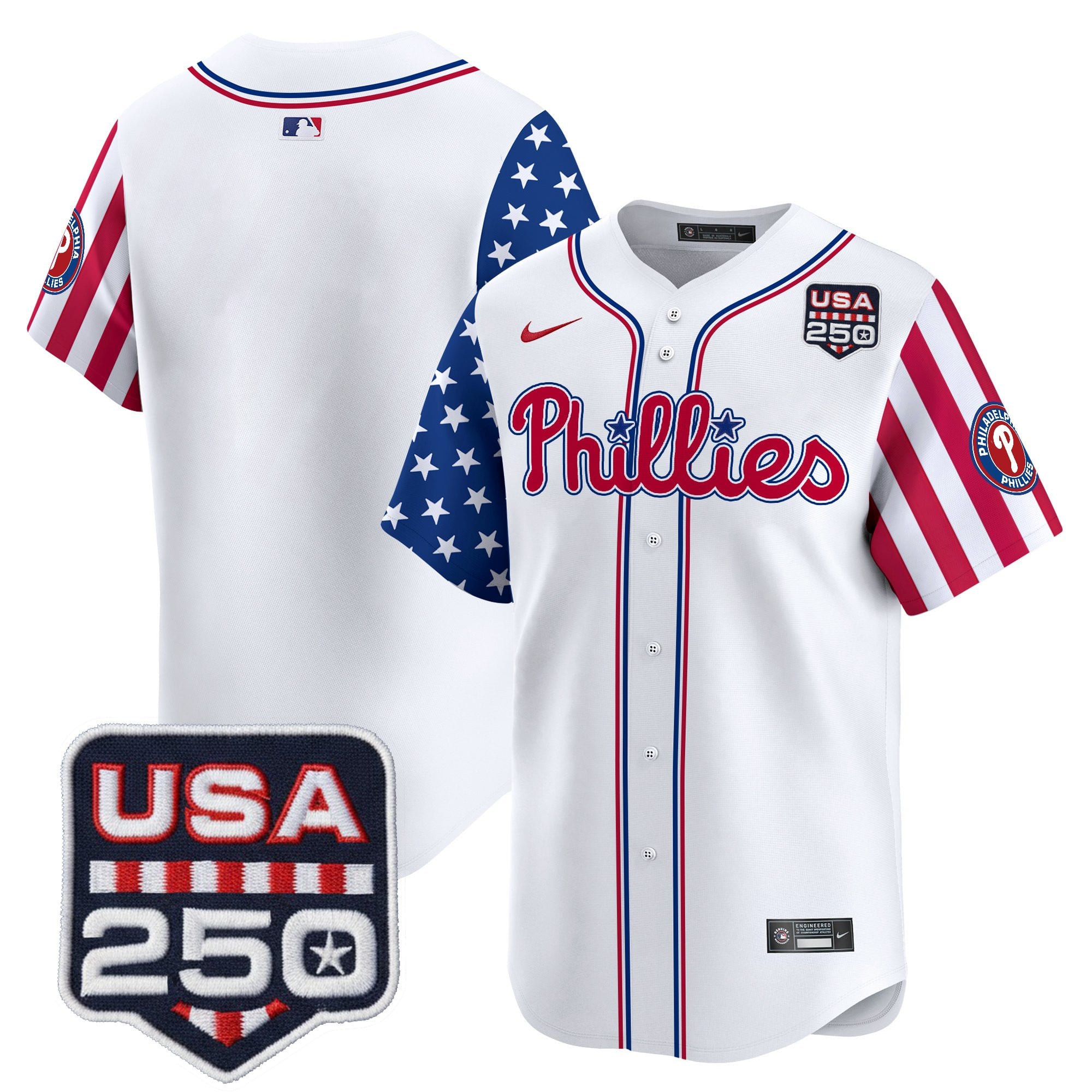 Men's Philadelphia Phillies America250 Edition Vapor Premier Limited Jersey - All Stitched - Image 11