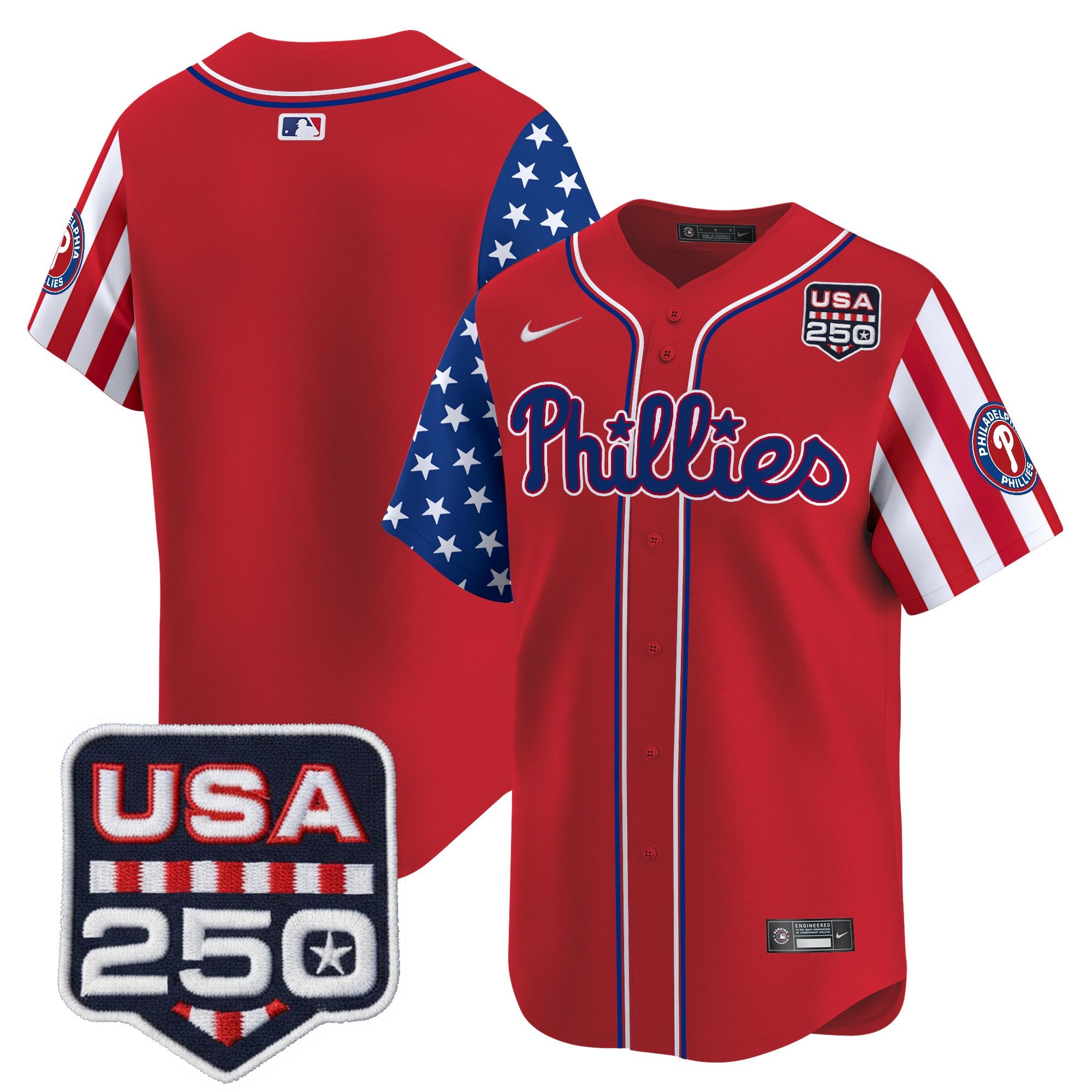 Men's Philadelphia Phillies America250 Edition Vapor Premier Limited Jersey - All Stitched - Image 22