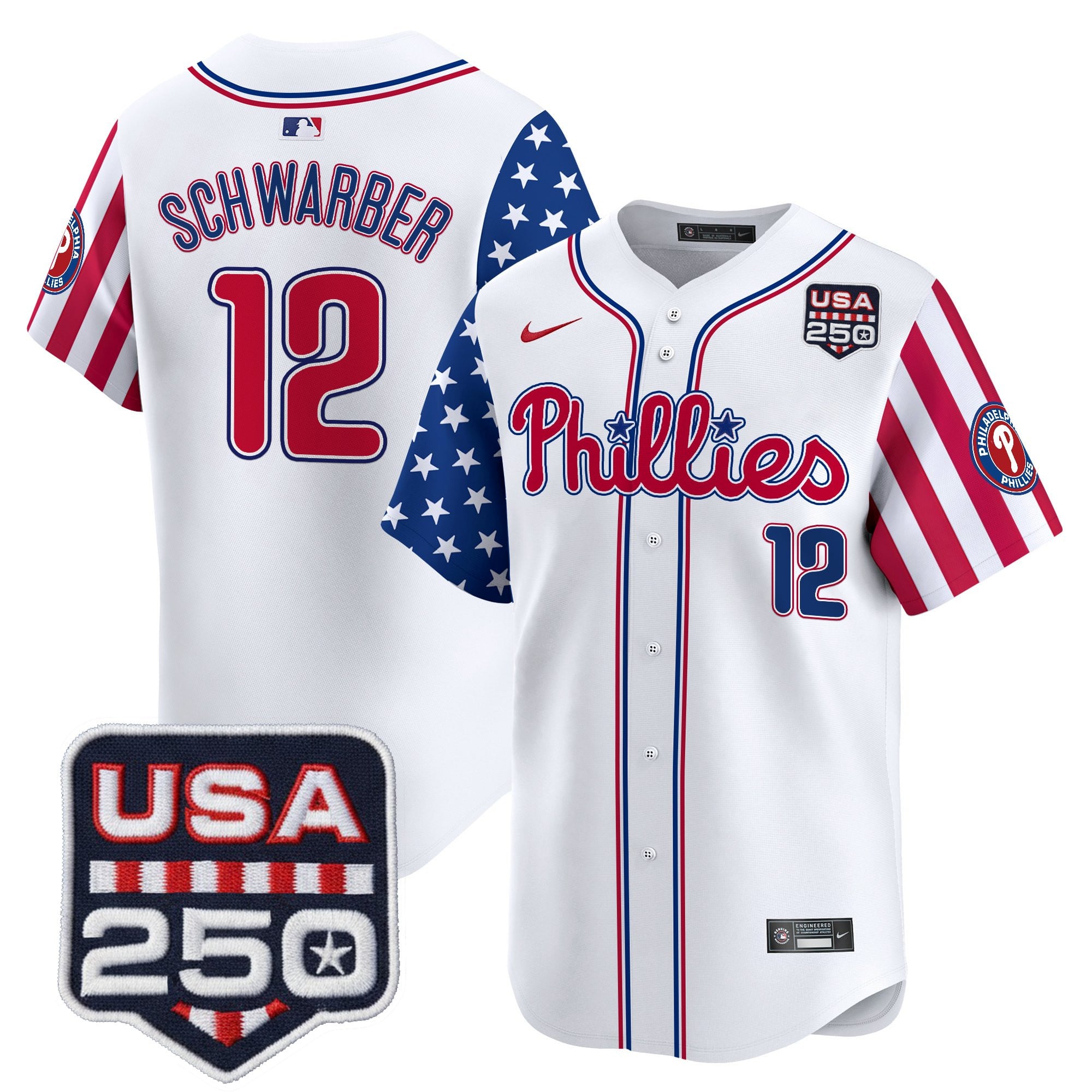 Men's Philadelphia Phillies America250 Edition Vapor Premier Limited Jersey - All Stitched - Image 9