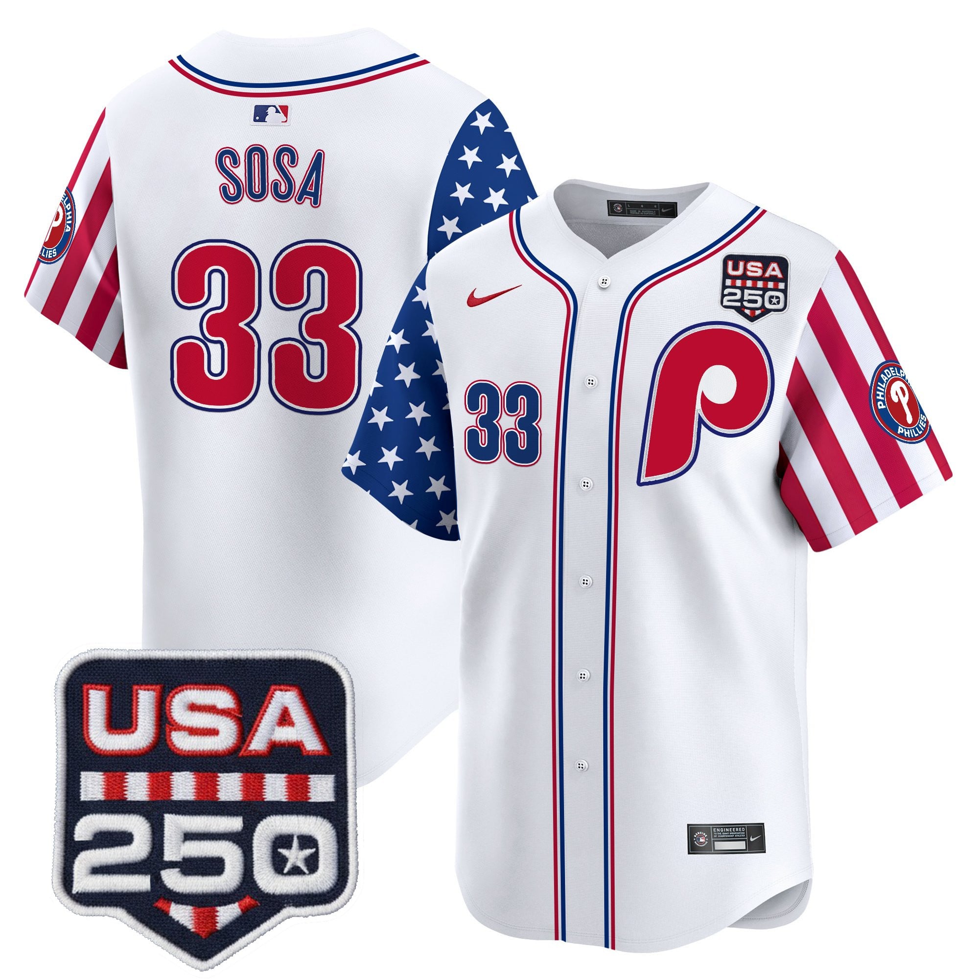 Men's Philadelphia Phillies America250 Edition Vapor Premier Limited Jersey - All Stitched - Image 37