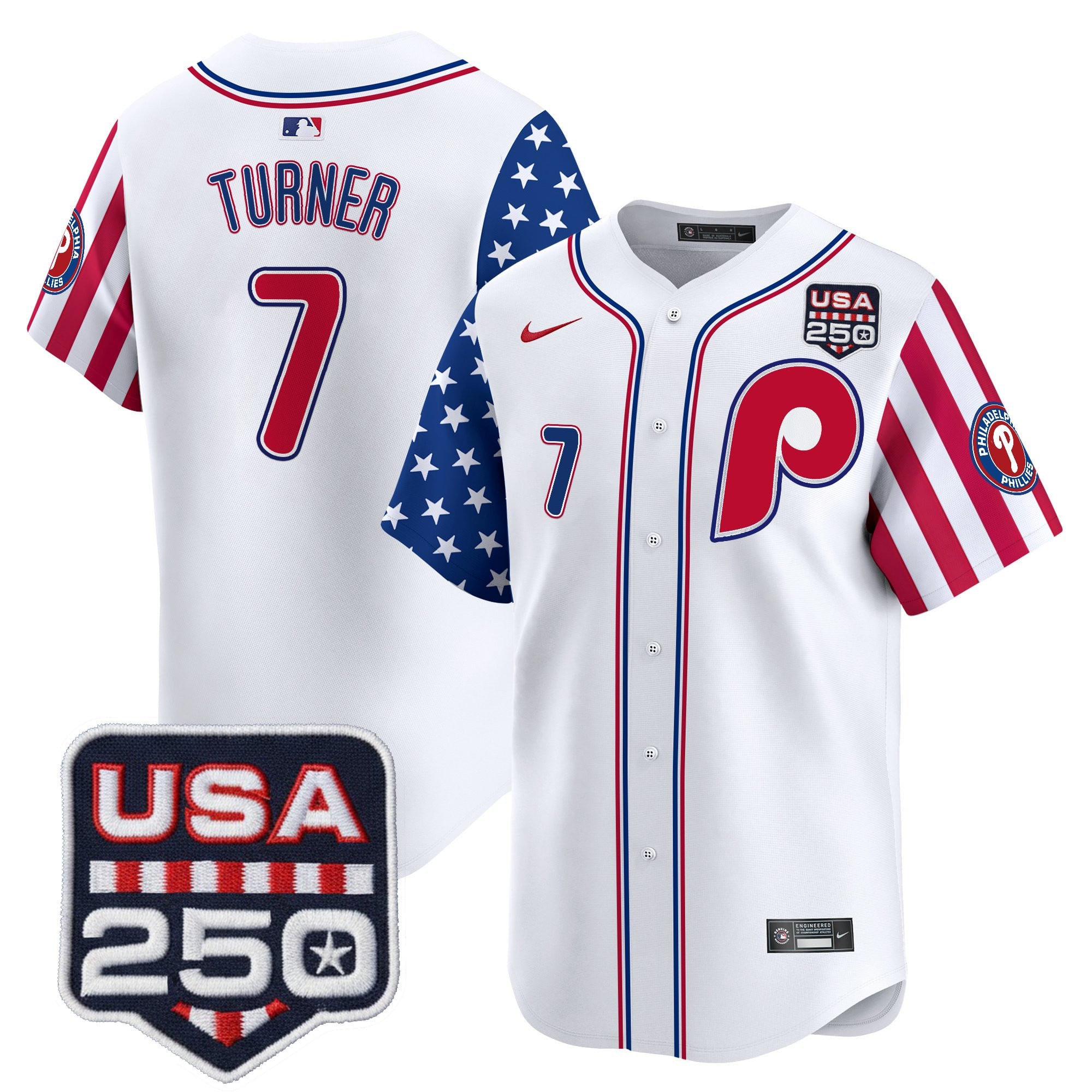 Men's Philadelphia Phillies America250 Edition Vapor Premier Limited Jersey - All Stitched - Image 39