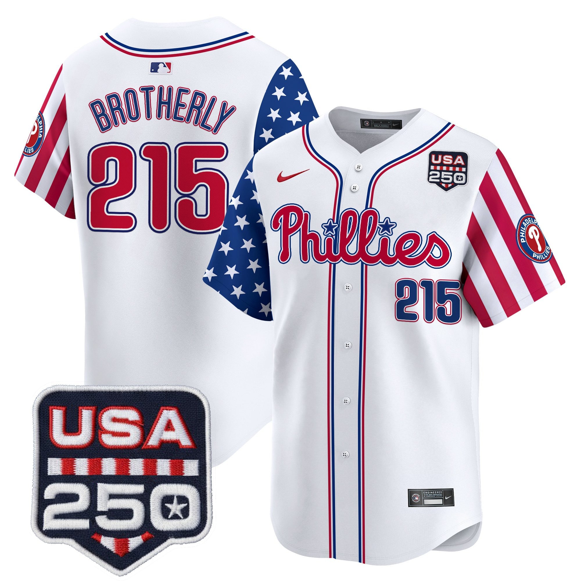 Men's Philadelphia Phillies America250 Edition Vapor Premier Limited Jersey - All Stitched - Image 3
