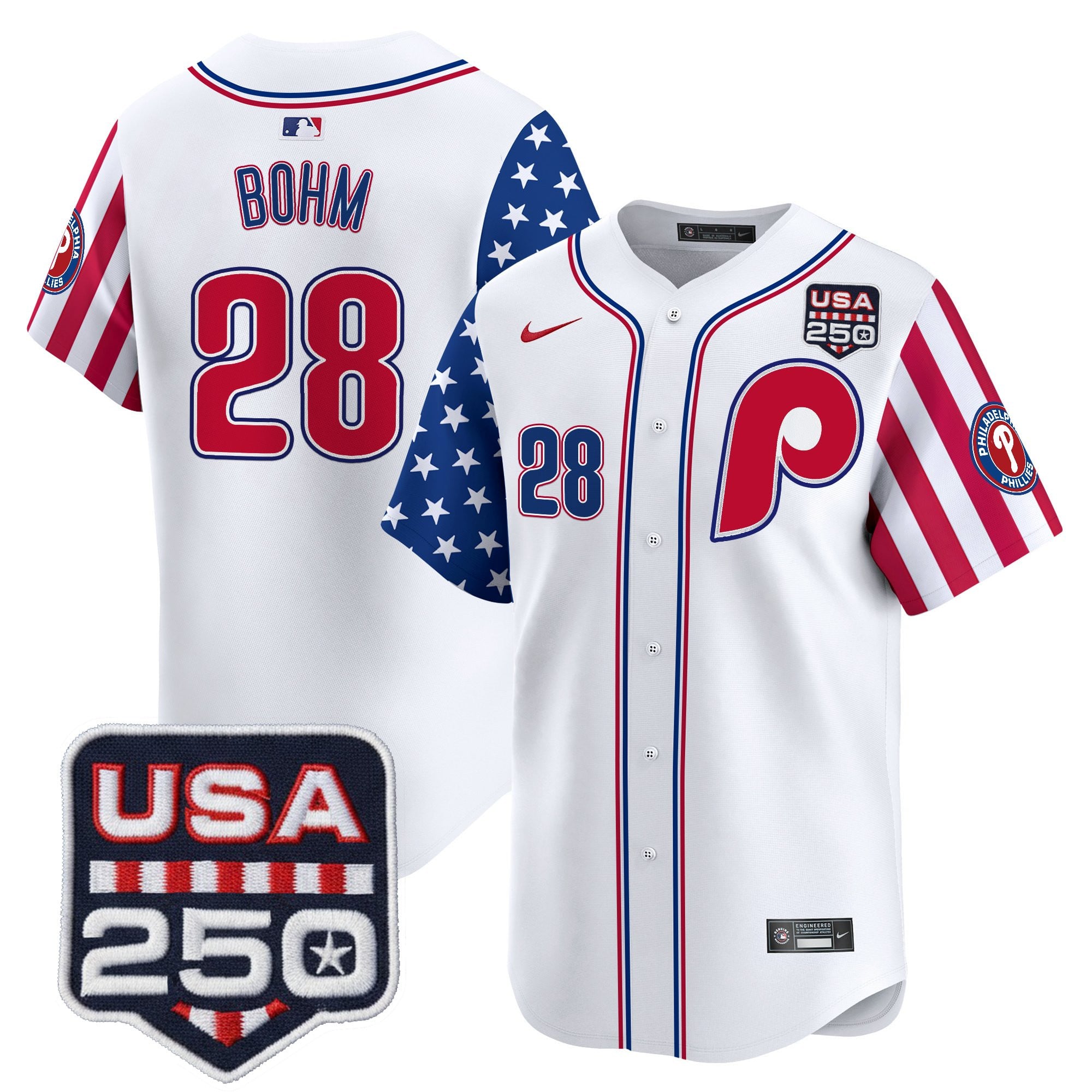 Men's Philadelphia Phillies America250 Edition Vapor Premier Limited Jersey - All Stitched - Image 38