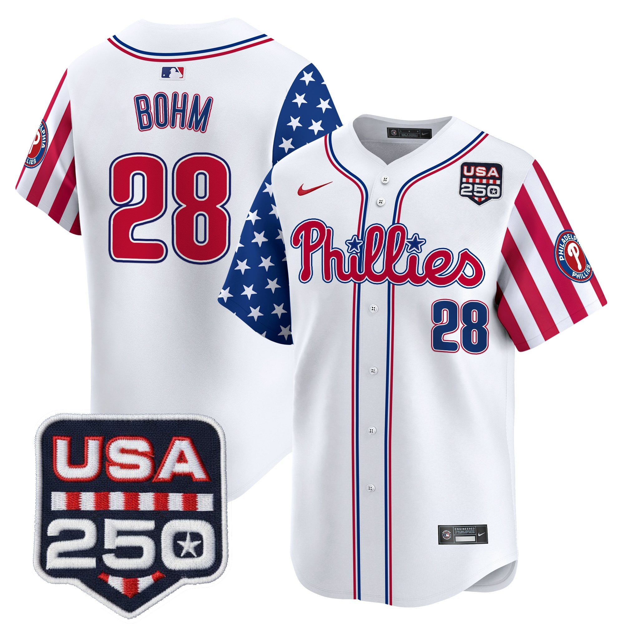 Men's Philadelphia Phillies America250 Edition Vapor Premier Limited Jersey - All Stitched - Image 5