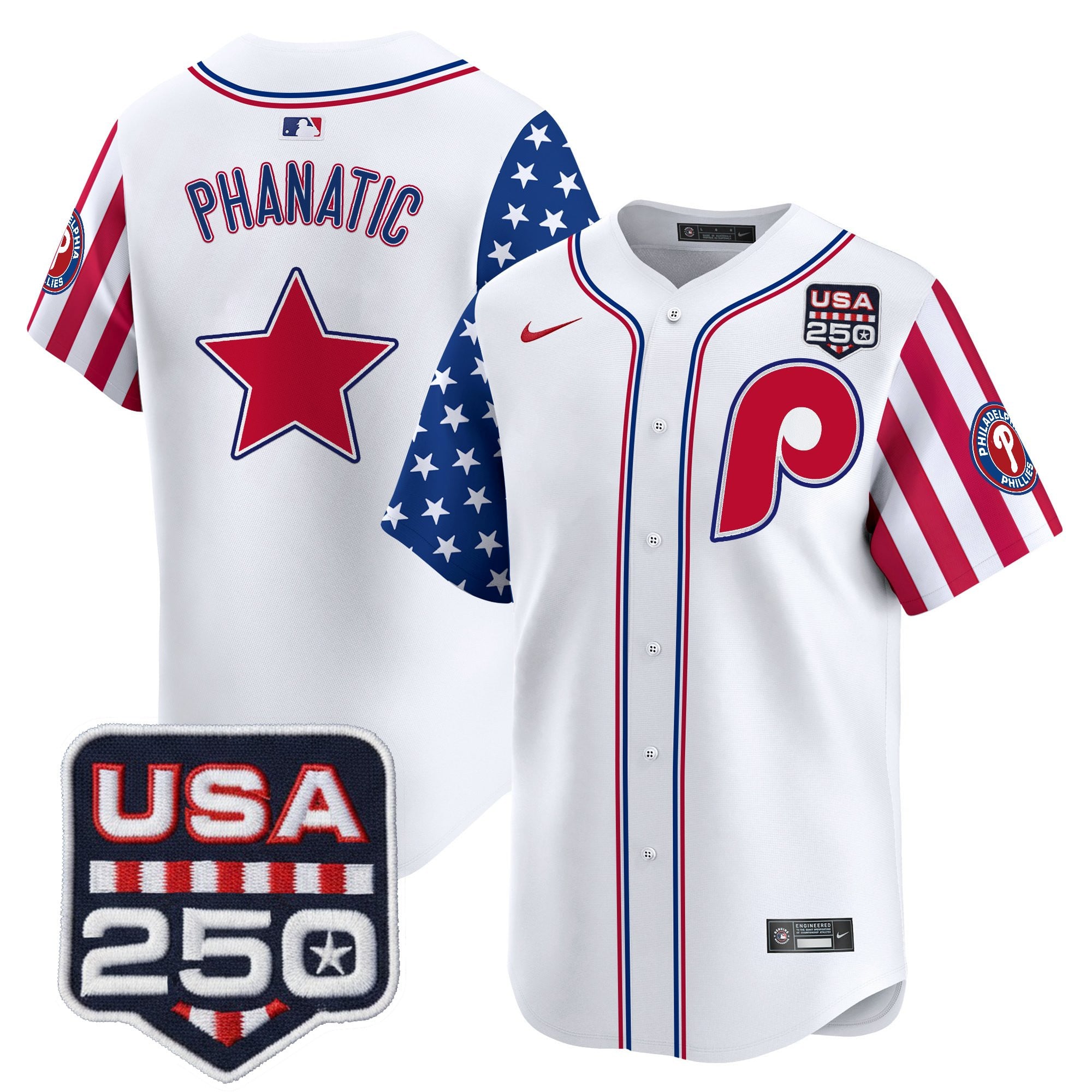Men's Philadelphia Phillies America250 Edition Vapor Premier Limited Jersey - All Stitched - Image 43
