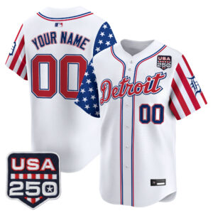 Detroit Tigers "America250 Edition" Vapor Premier Limited Custom Jersey - All Stitched