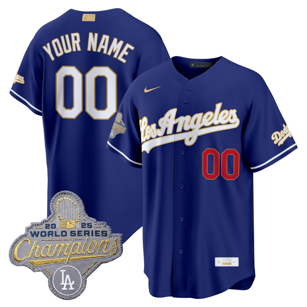 Los Angeles Dodgers Custom Jersey - All Stitched - Image 2