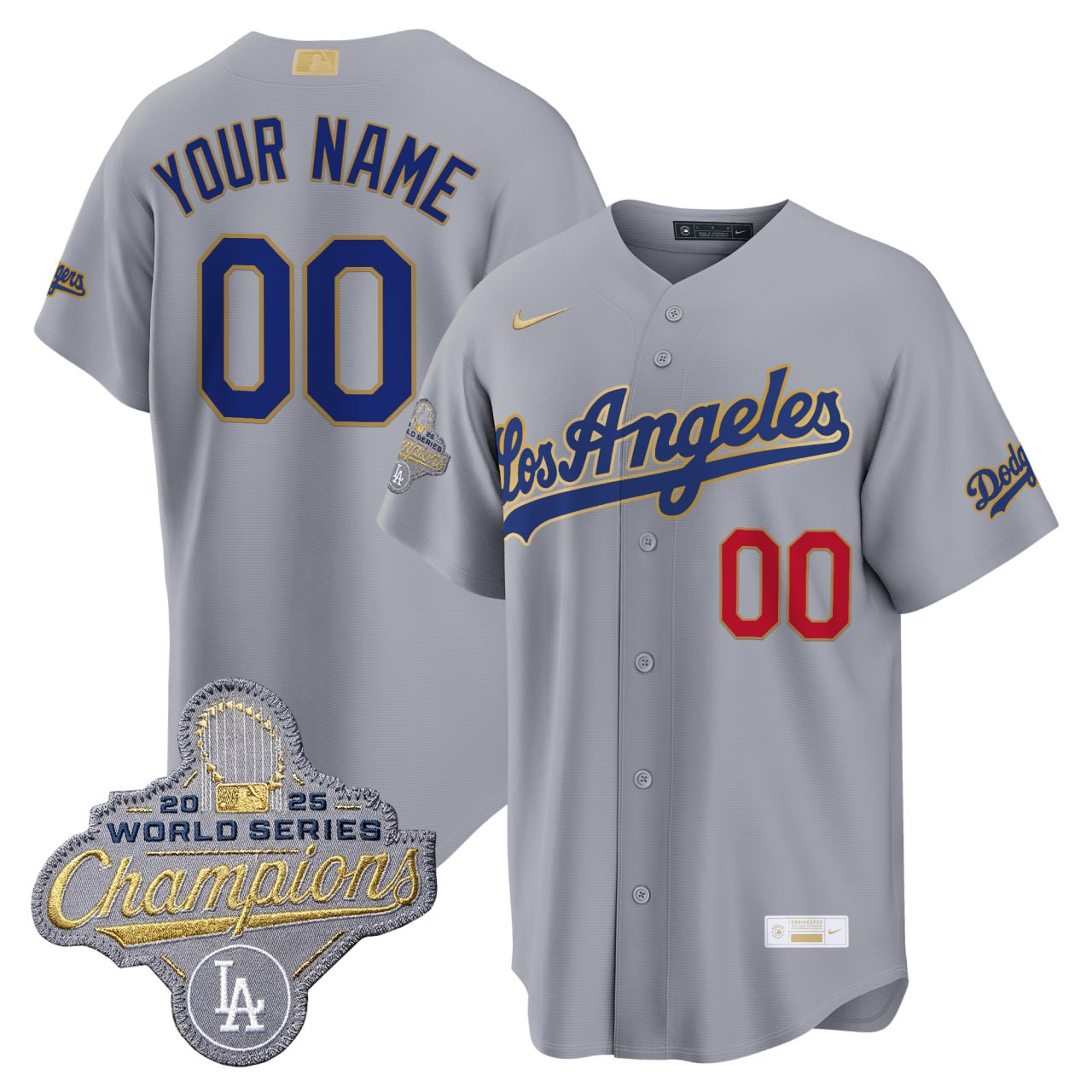 Los Angeles Dodgers Custom Jersey - All Stitched