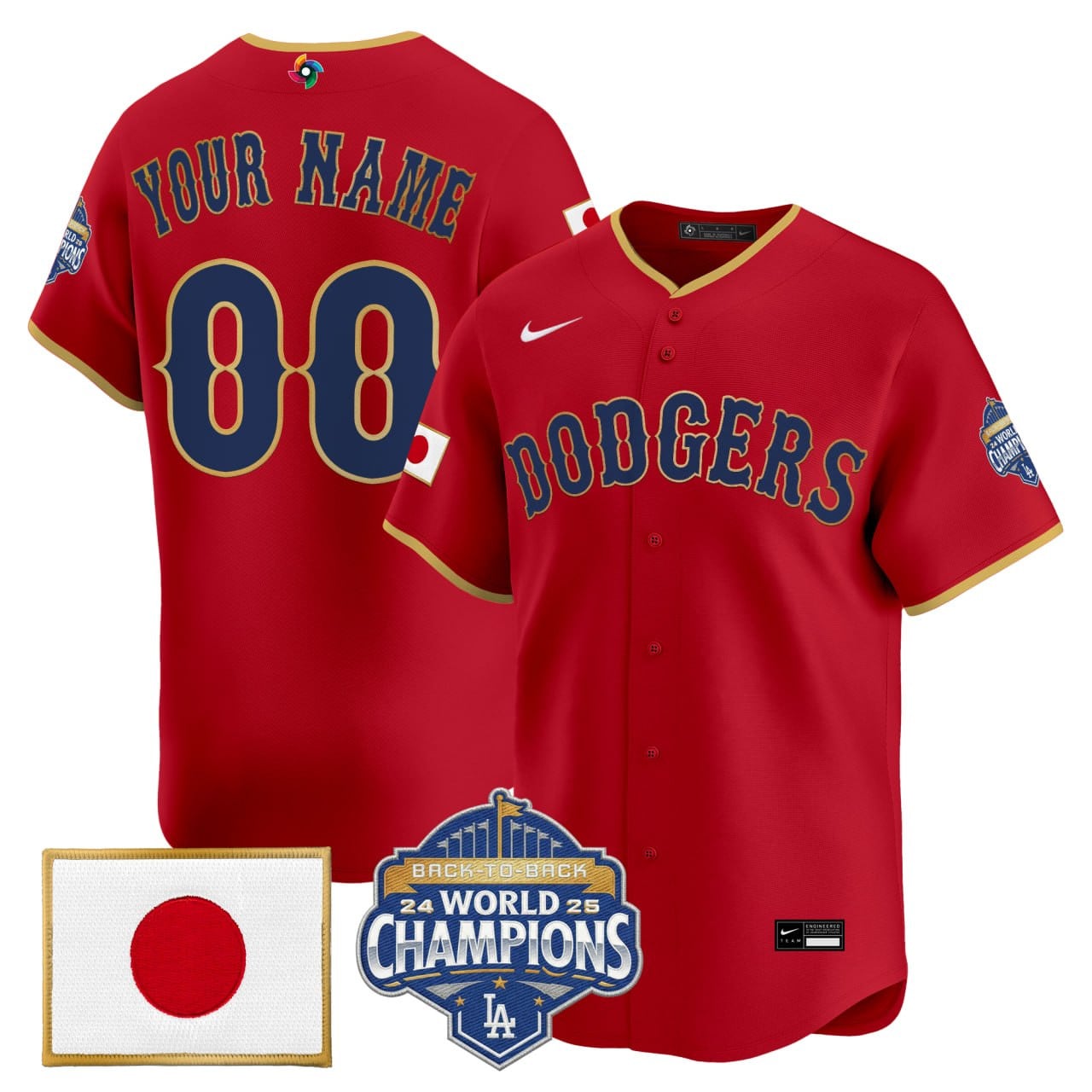 Los Angeles Dodgers Custom Jersey - All Stitched