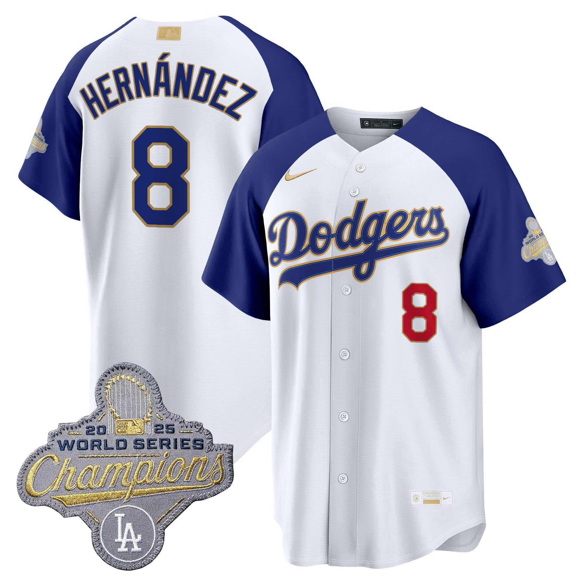 Men's Los Angeles Dodgers "Gold Collection" Premier Limited Jersey - All Stitched - Image 27