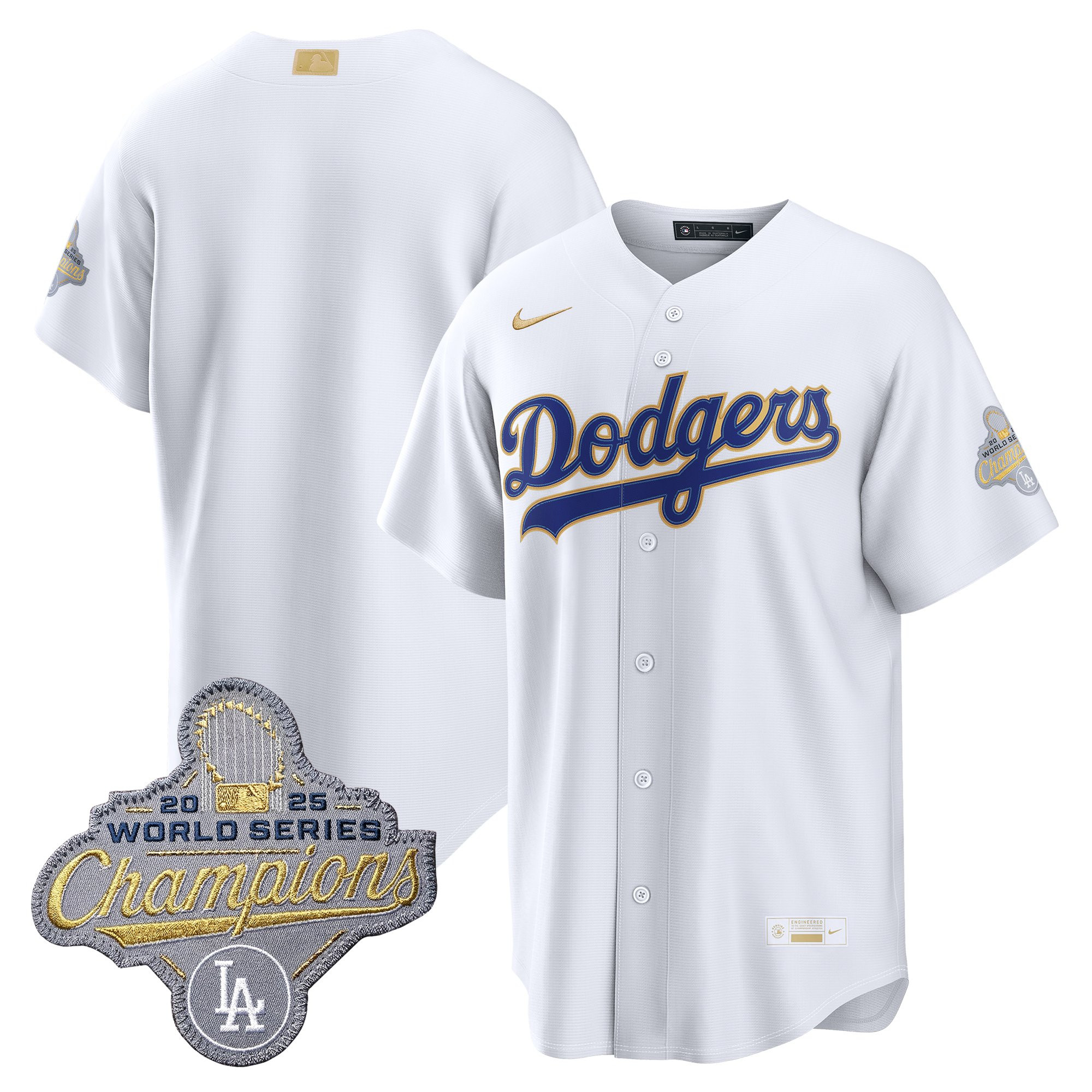 Men's Los Angeles Dodgers "Gold Collection" Premier Limited Jersey - All Stitched - Image 11