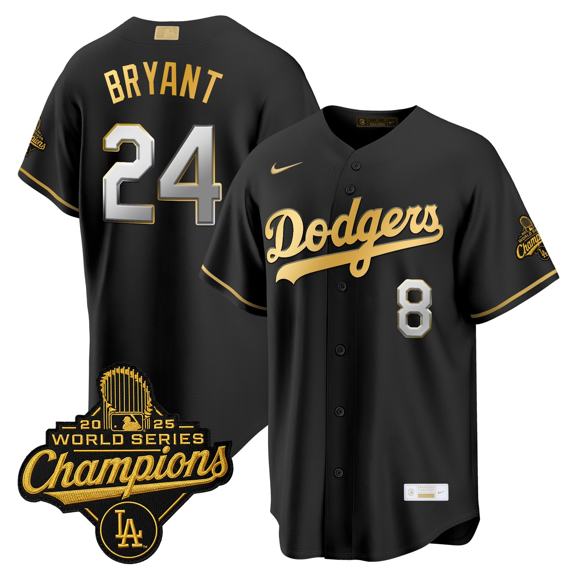 Men's Los Angeles Dodgers "Gold Collection" Premier Limited Jersey - All Stitched - Image 41