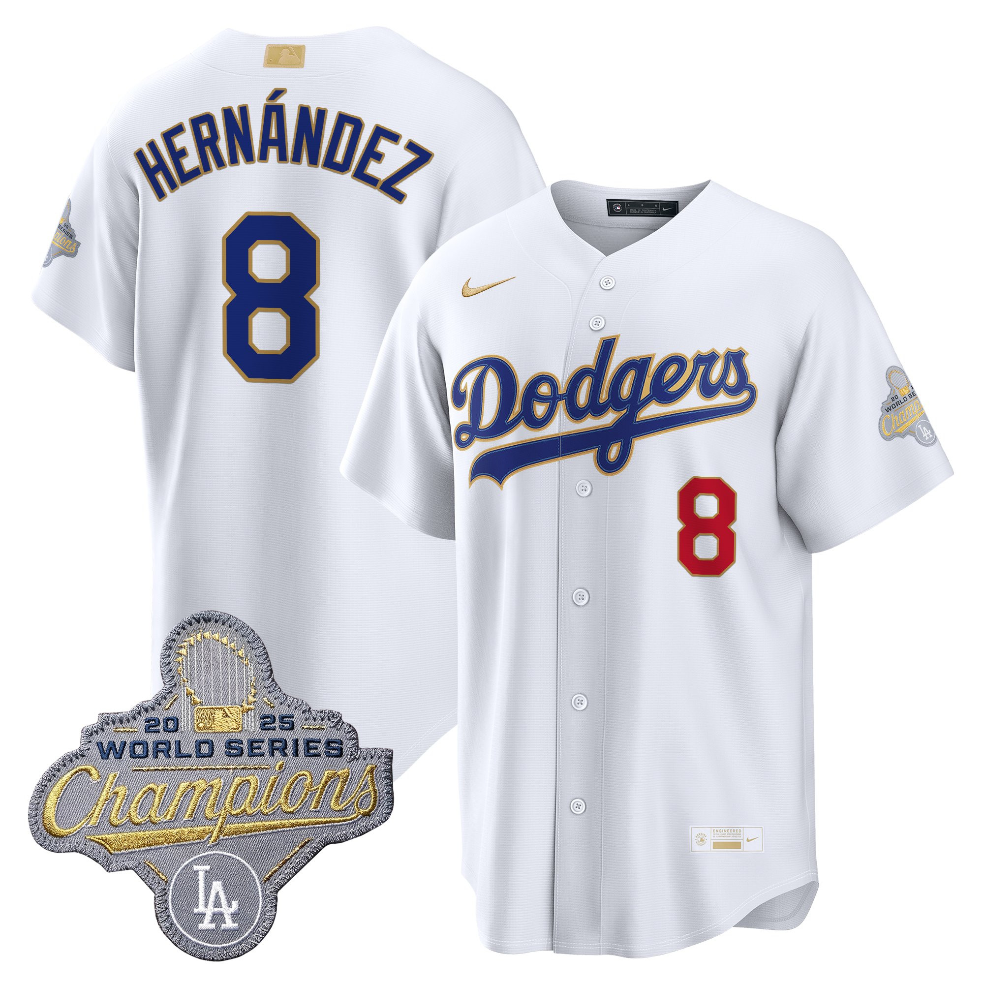 Men's Los Angeles Dodgers "Gold Collection" Premier Limited Jersey - All Stitched - Image 5