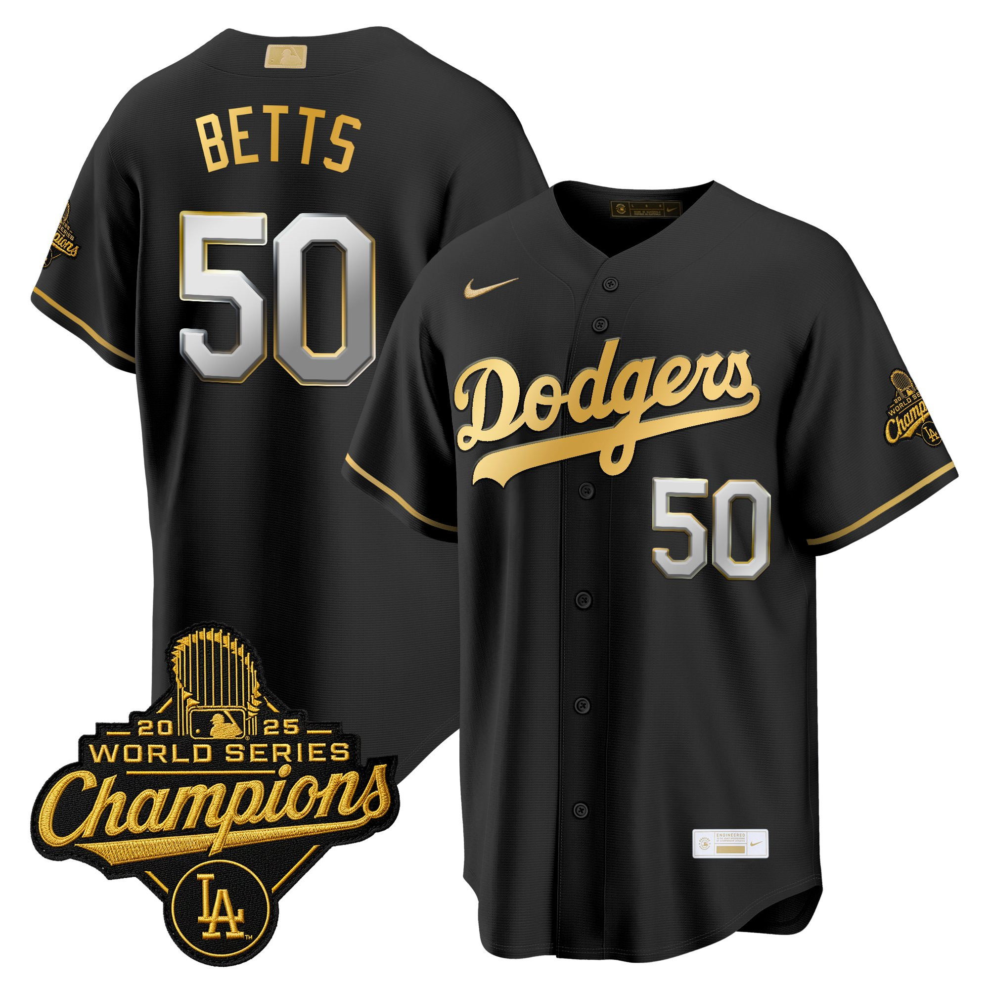 Men's Los Angeles Dodgers "Gold Collection" Premier Limited Jersey - All Stitched - Image 40