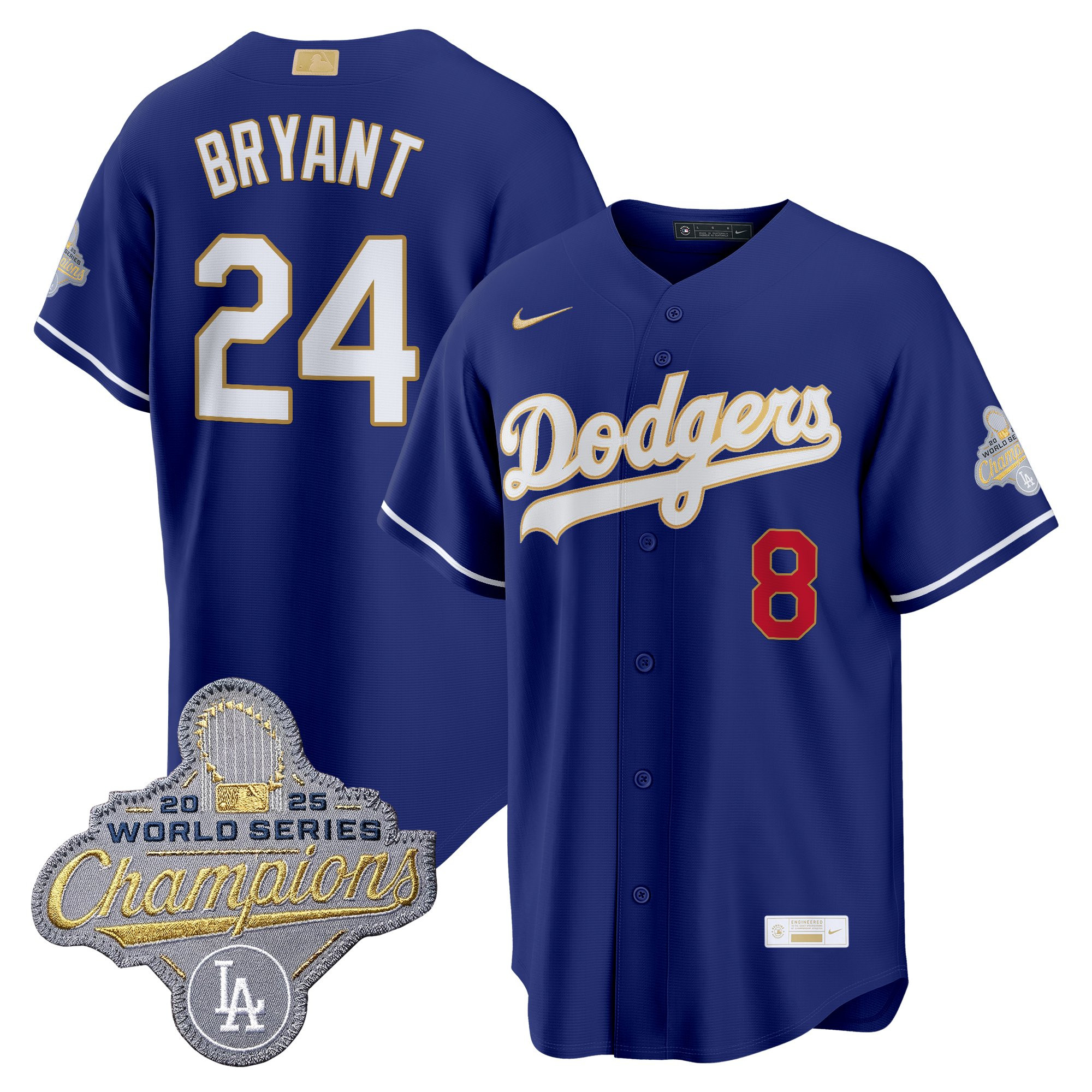 Men's Los Angeles Dodgers "Gold Collection" Premier Limited Jersey - All Stitched - Image 19