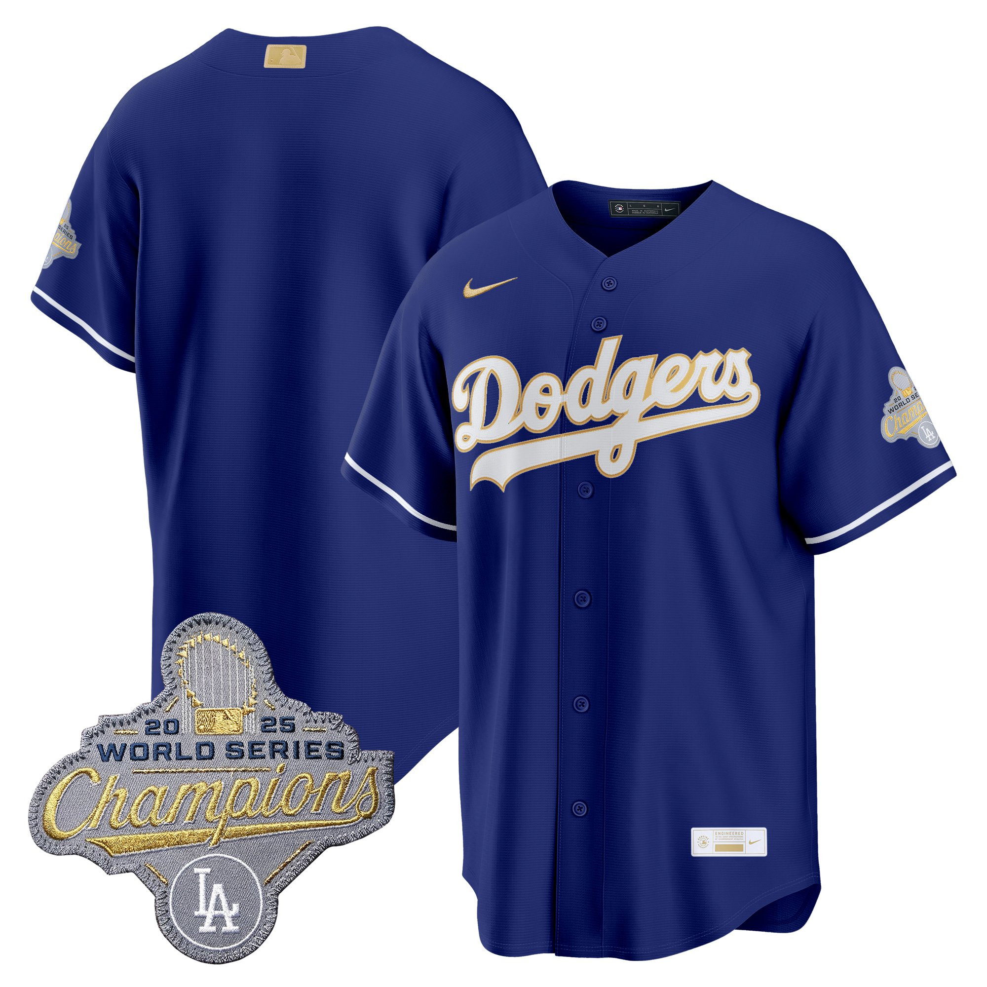 Men's Los Angeles Dodgers "Gold Collection" Premier Limited Jersey - All Stitched - Image 22
