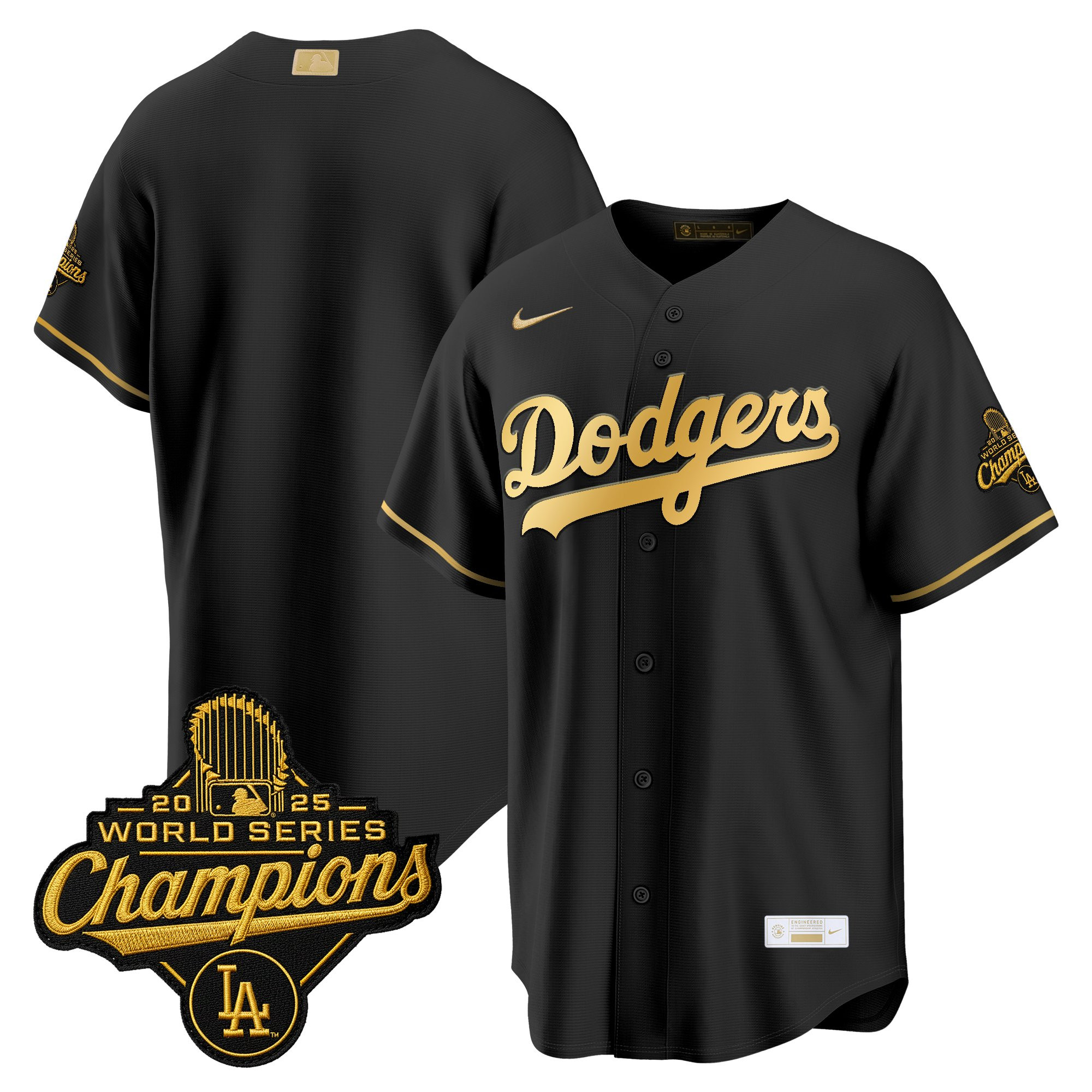 Men's Los Angeles Dodgers "Gold Collection" Premier Limited Jersey - All Stitched - Image 44