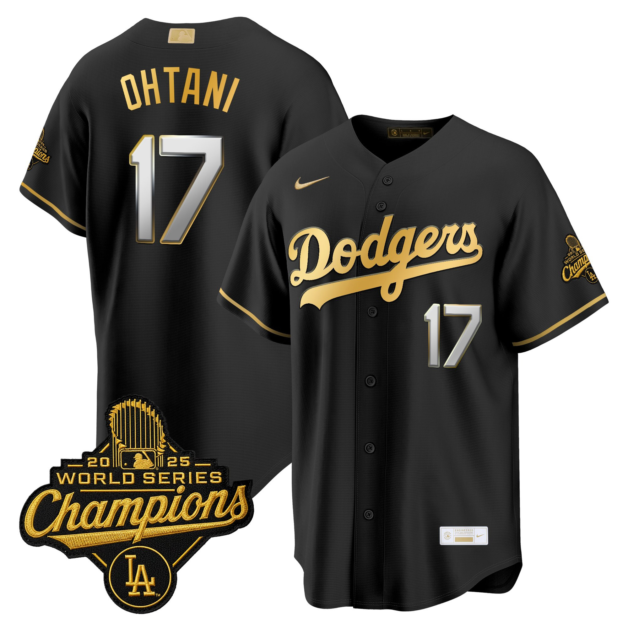 Men's Los Angeles Dodgers "Gold Collection" Premier Limited Jersey - All Stitched - Image 34