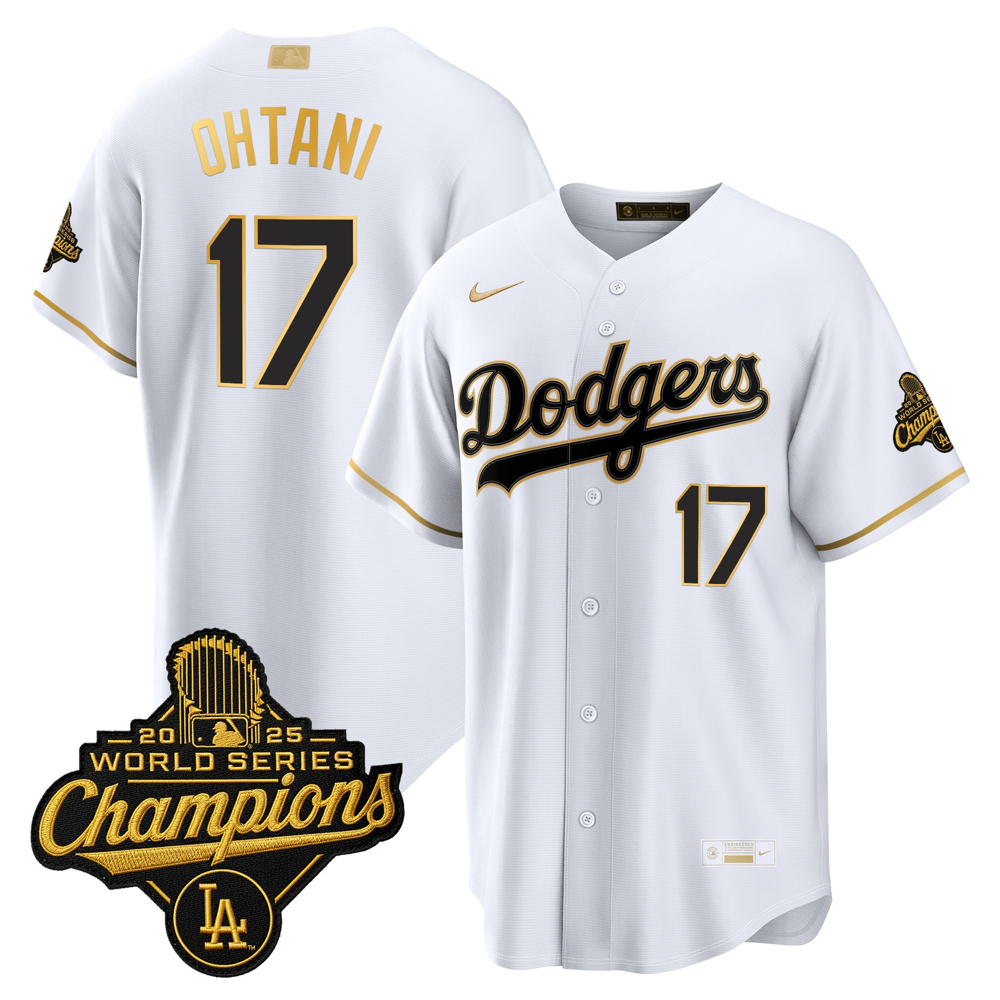 Men's Los Angeles Dodgers "Gold Collection" Premier Limited Jersey - All Stitched - Image 45