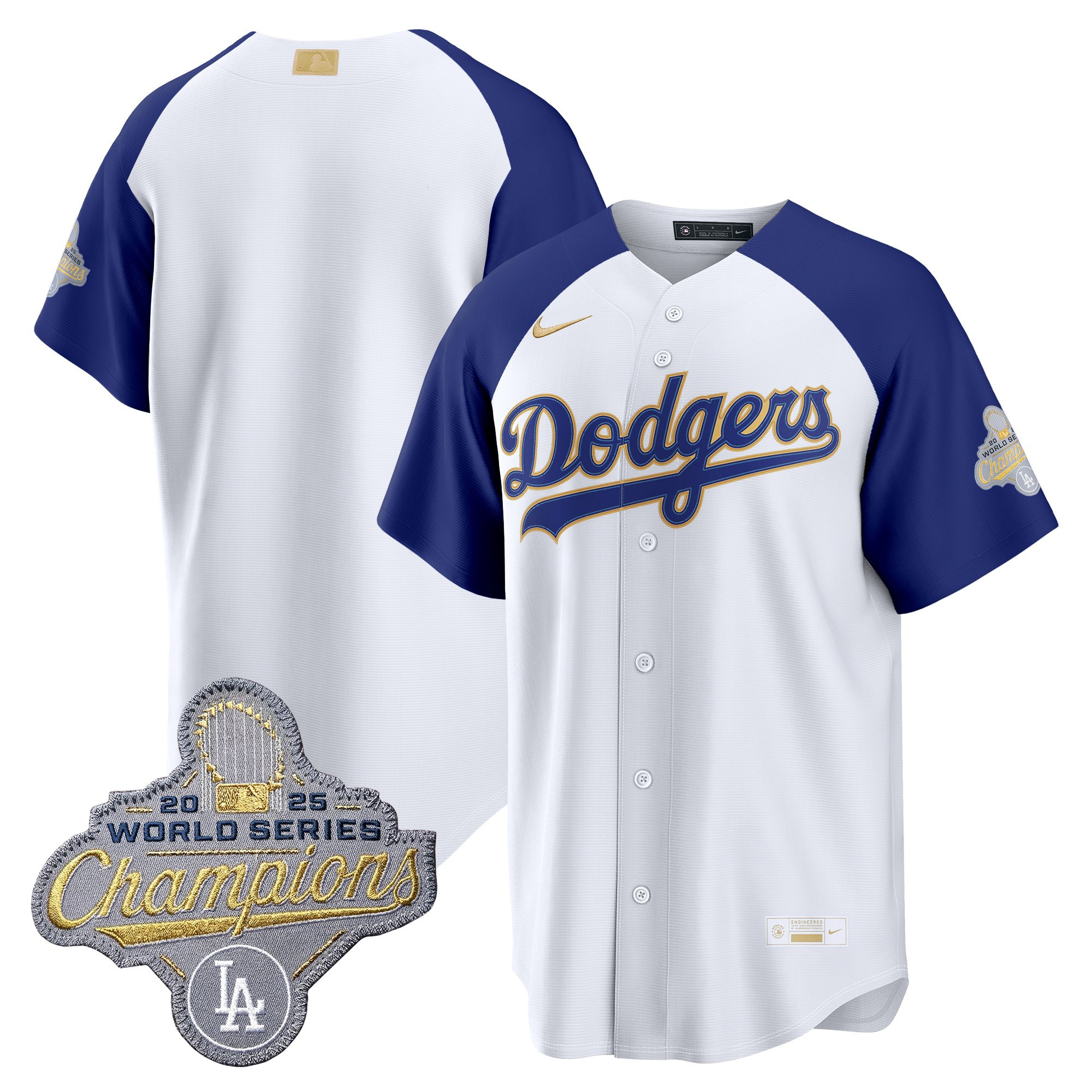 Men's Los Angeles Dodgers "Gold Collection" Premier Limited Jersey - All Stitched - Image 33